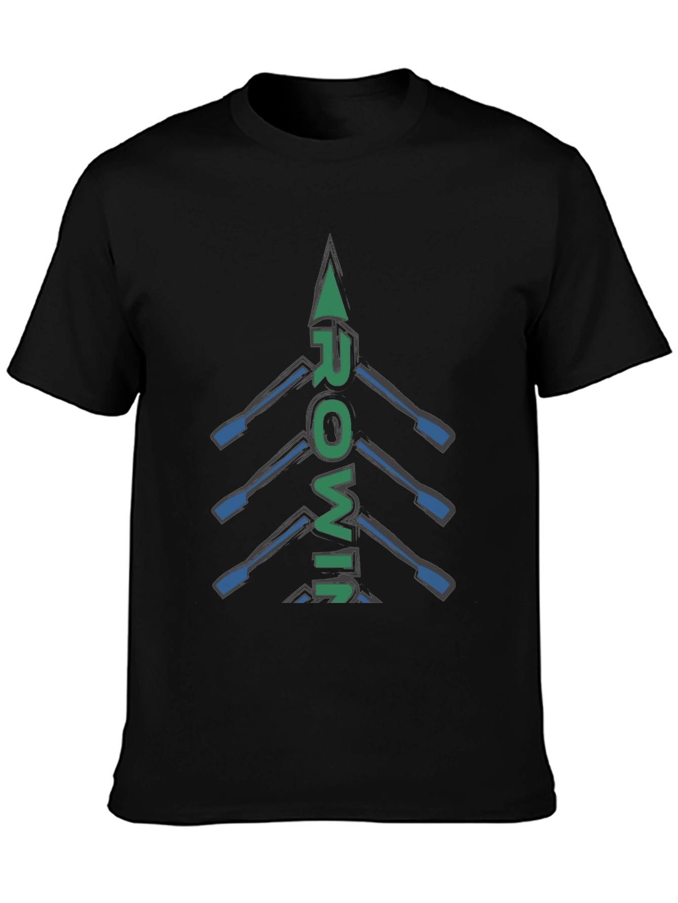 Rowing Oars Graphic T-Shirt | Sporty Casual Tee