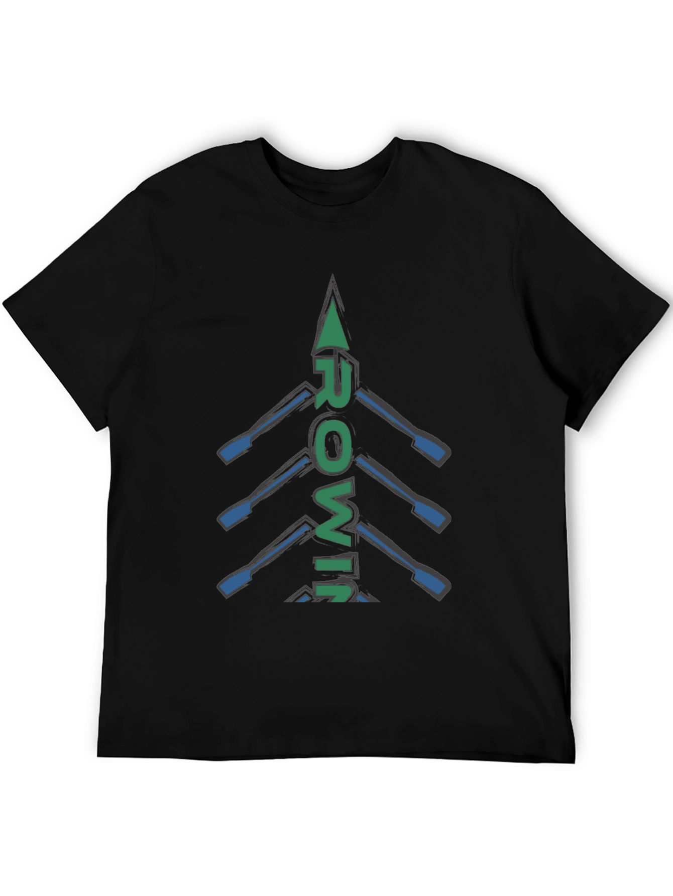Rowing Oars Graphic T-Shirt | Sporty Casual Tee