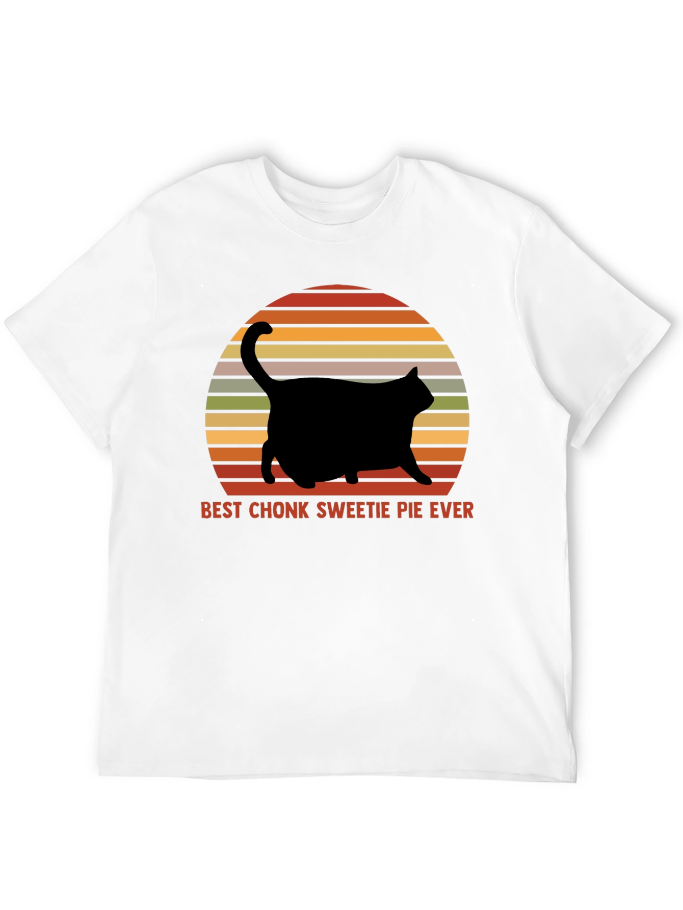 Chonk Sweetie Pie Cat Graphic T-Shirt