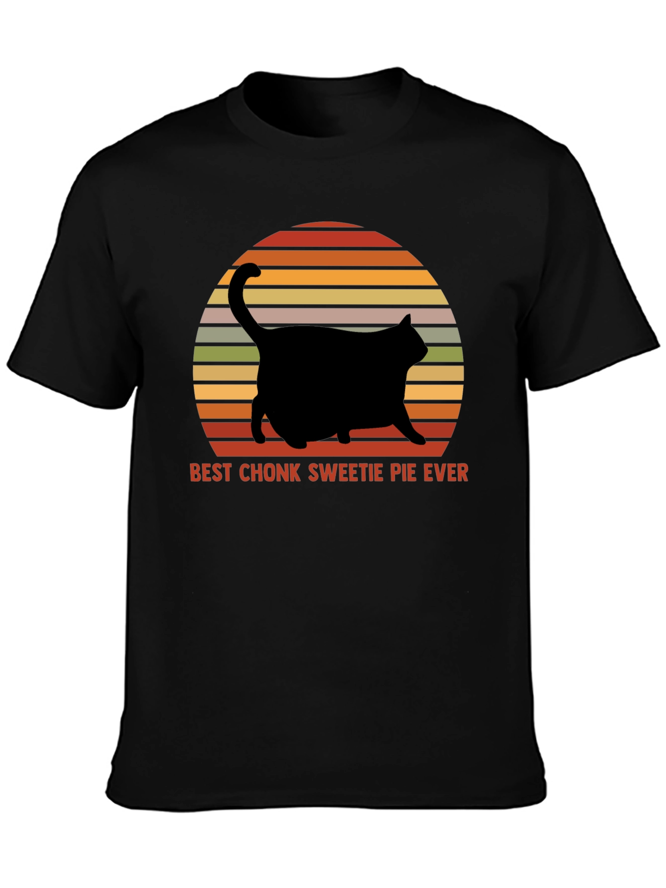 Chonk Sweetie Pie Cat Graphic T-Shirt