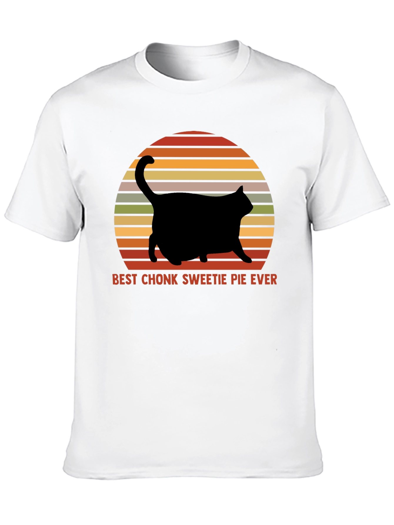 Chonk Sweetie Pie Cat Graphic T-Shirt