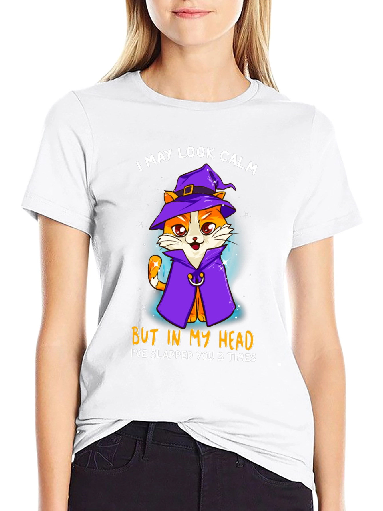 Cat Witch T-Shirt - I May Look Calm Tee