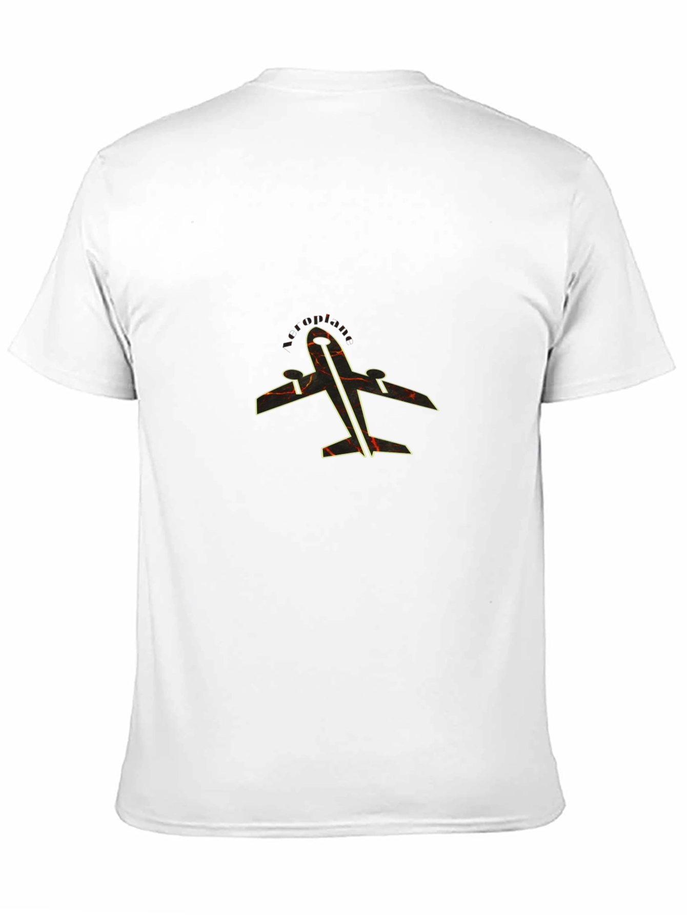 Airplane Graphic Tee - Black Stylish Design