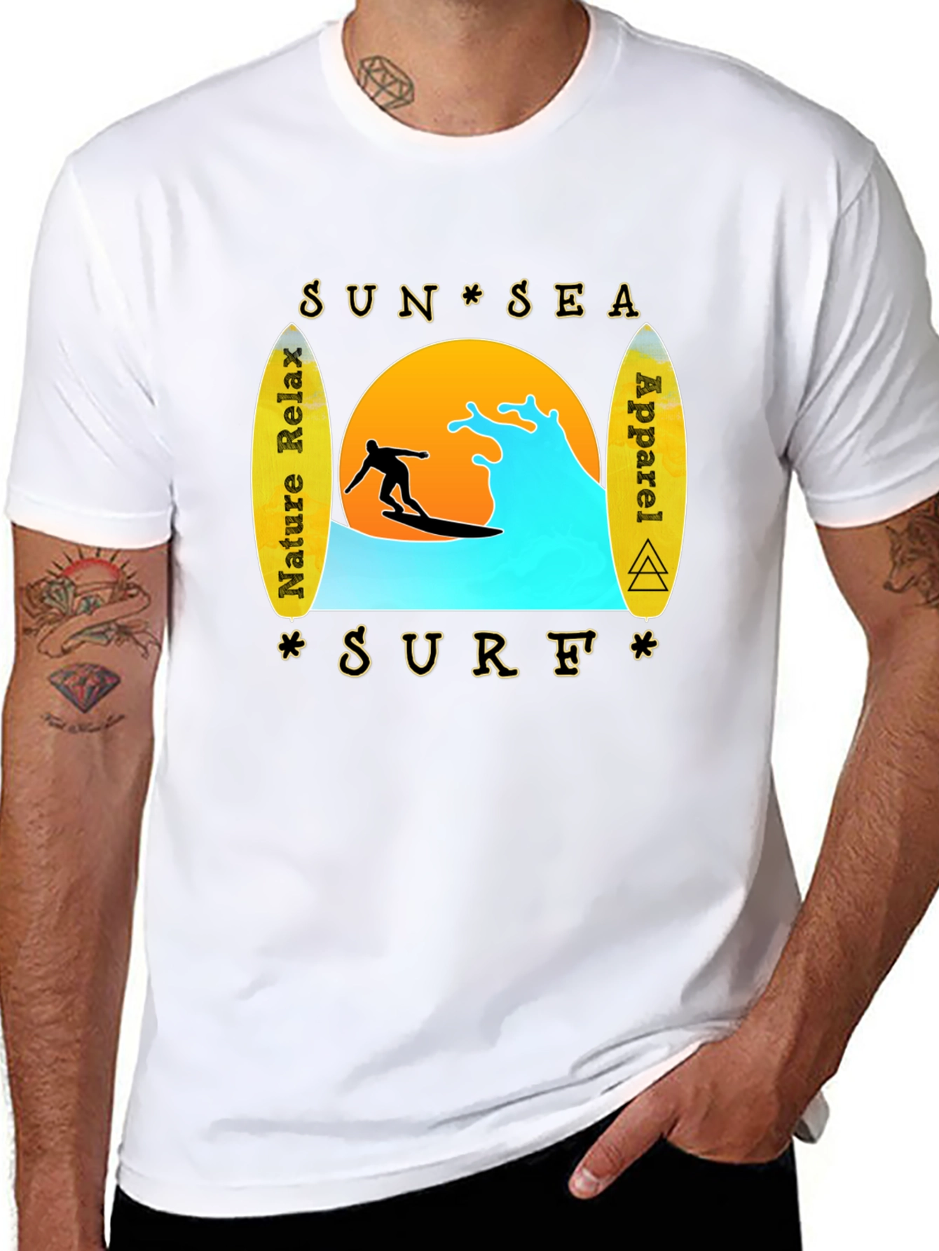 Sun Sea Surf T-Shirt - Nature Relax Apparel
