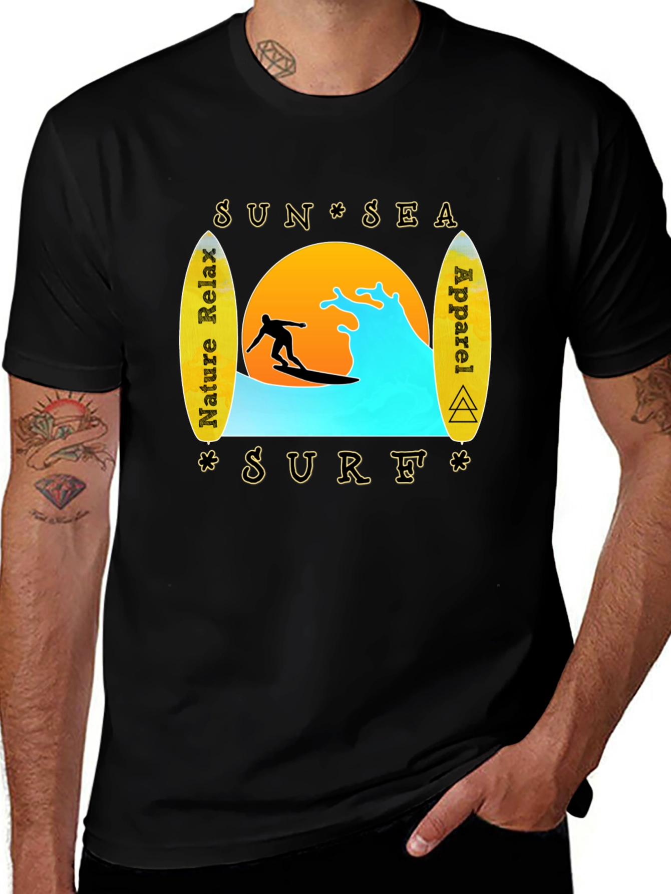 Sun Sea Surf T-Shirt - Nature Relax Apparel