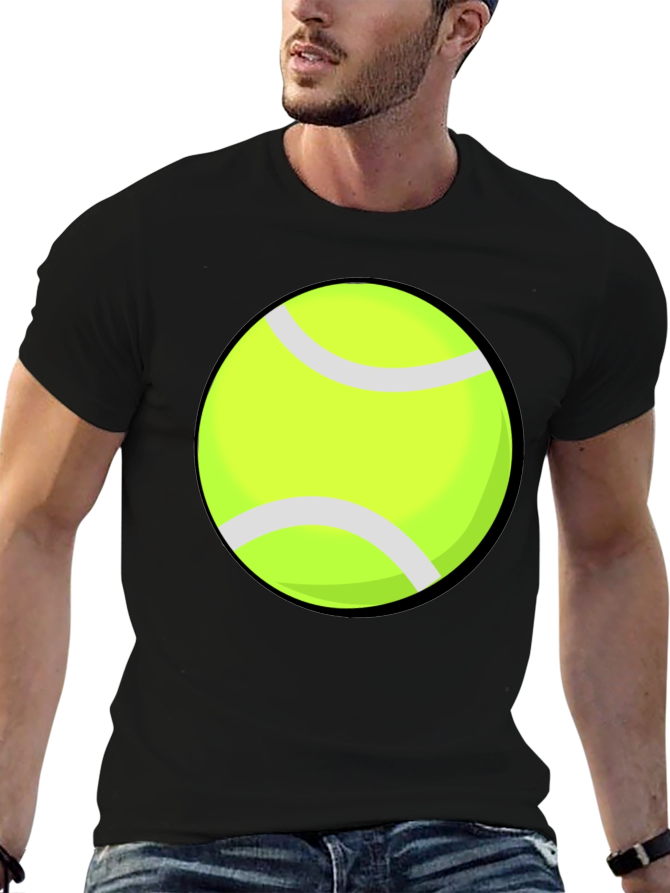 Tennis Ball Graphic Tee - Sporty Style
