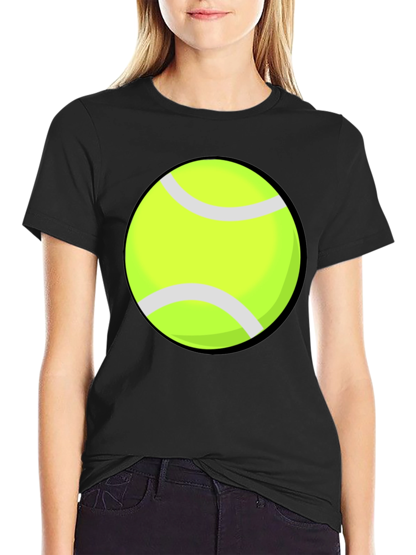 Tennis Ball Graphic Tee - Sporty Style