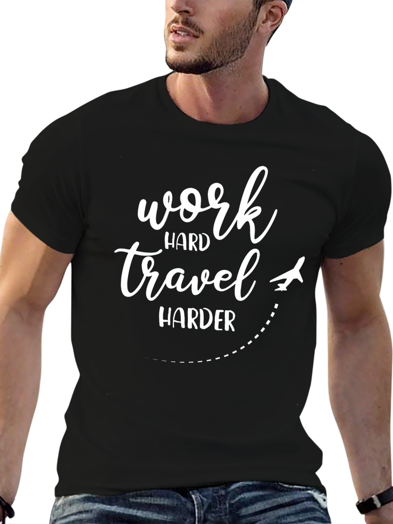 Work Hard Travel Harder Graphic T-Shirt