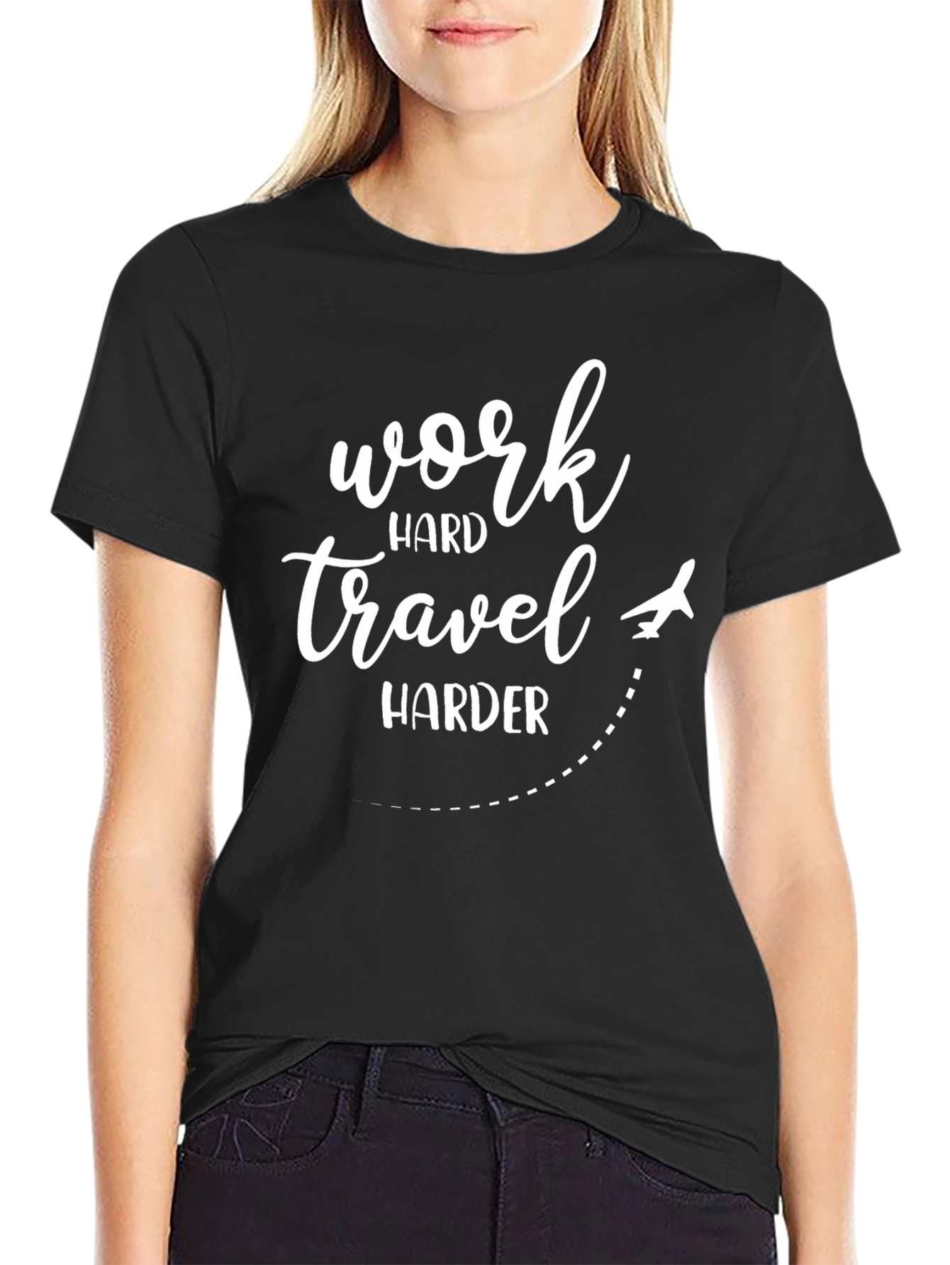 Work Hard Travel Harder Graphic T-Shirt