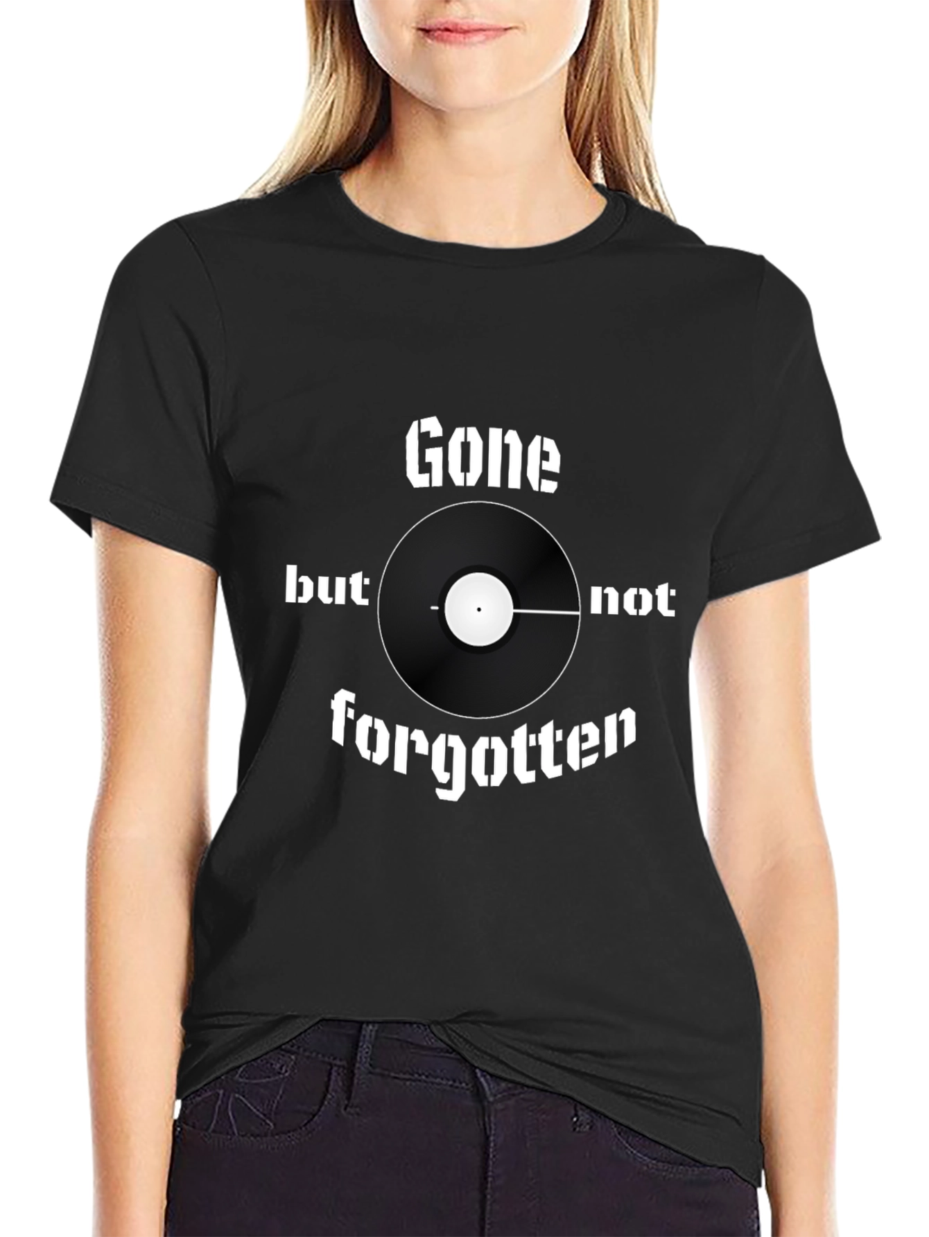 Gone But Not Forgotten Graphic T-Shirt - Black