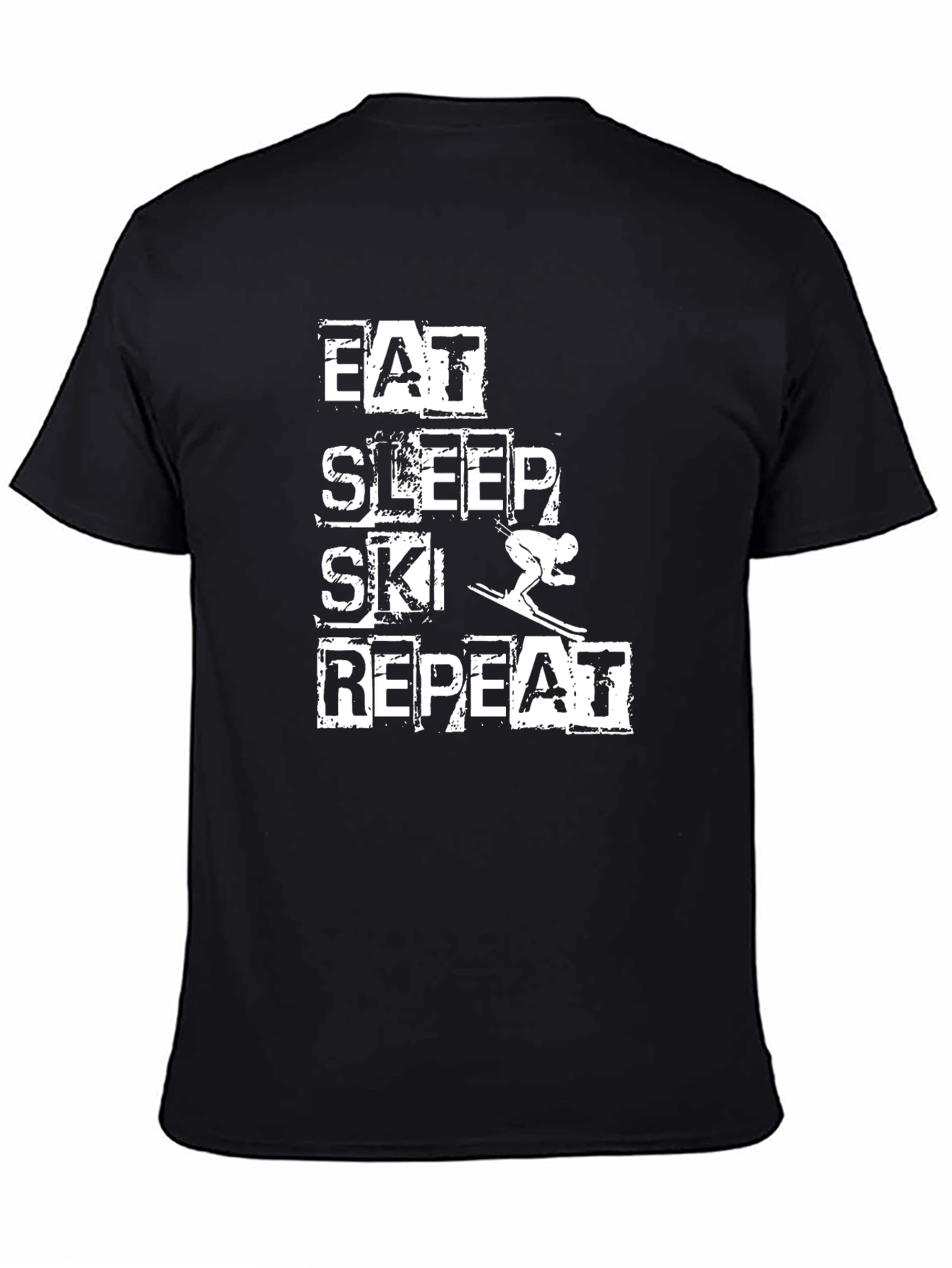 Eat Sleep Ski Repeat Graphic Tee