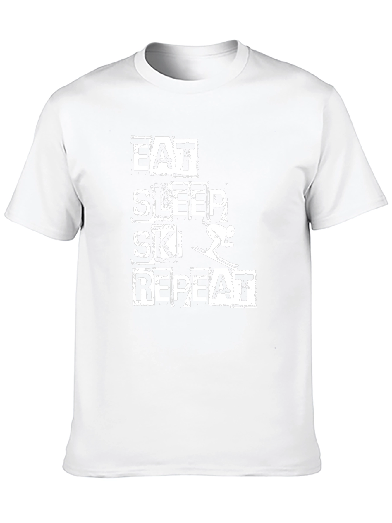 Eat Sleep Ski Repeat Graphic Tee