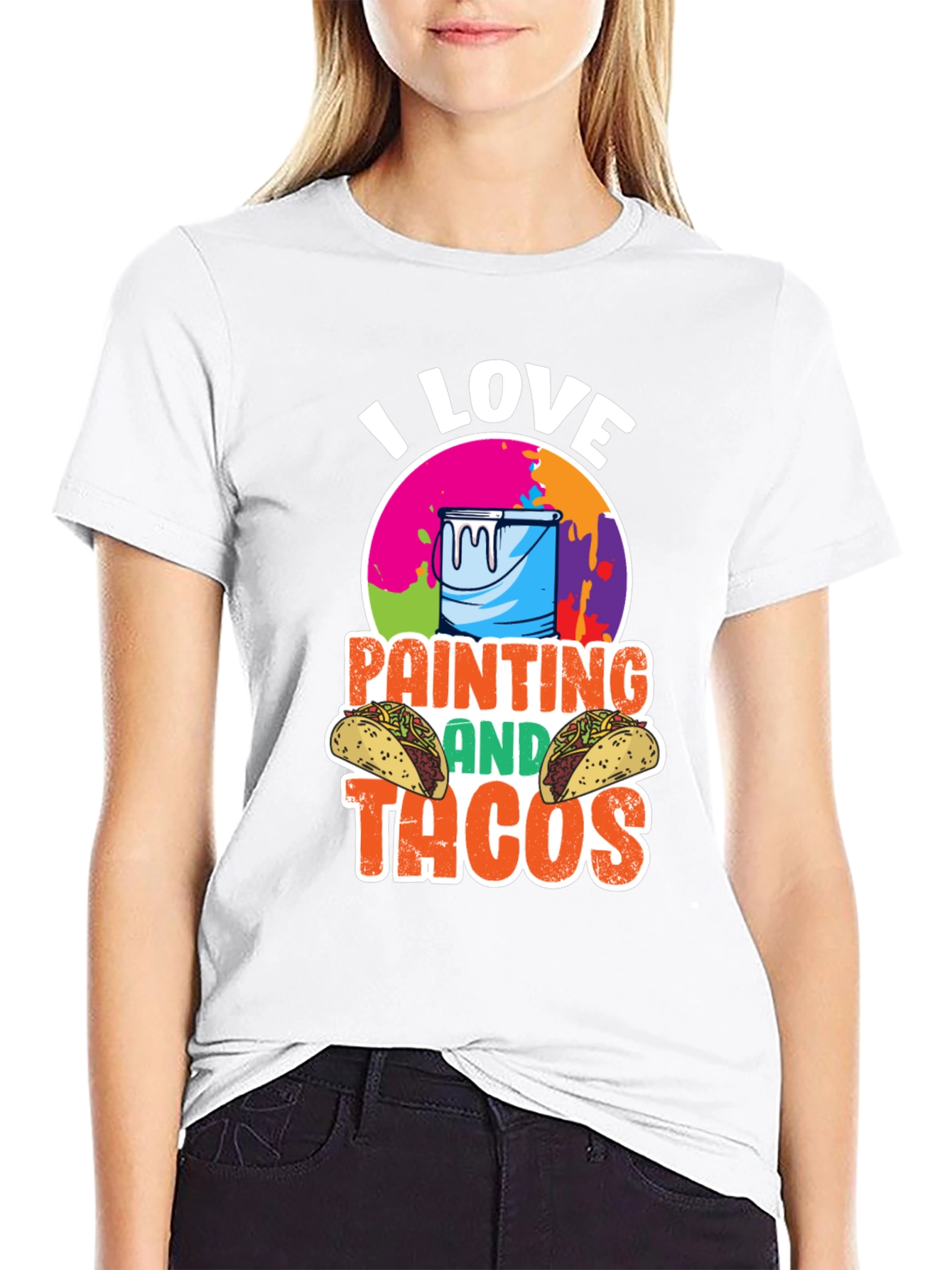 I Love Painting and Tacos T-Shirt