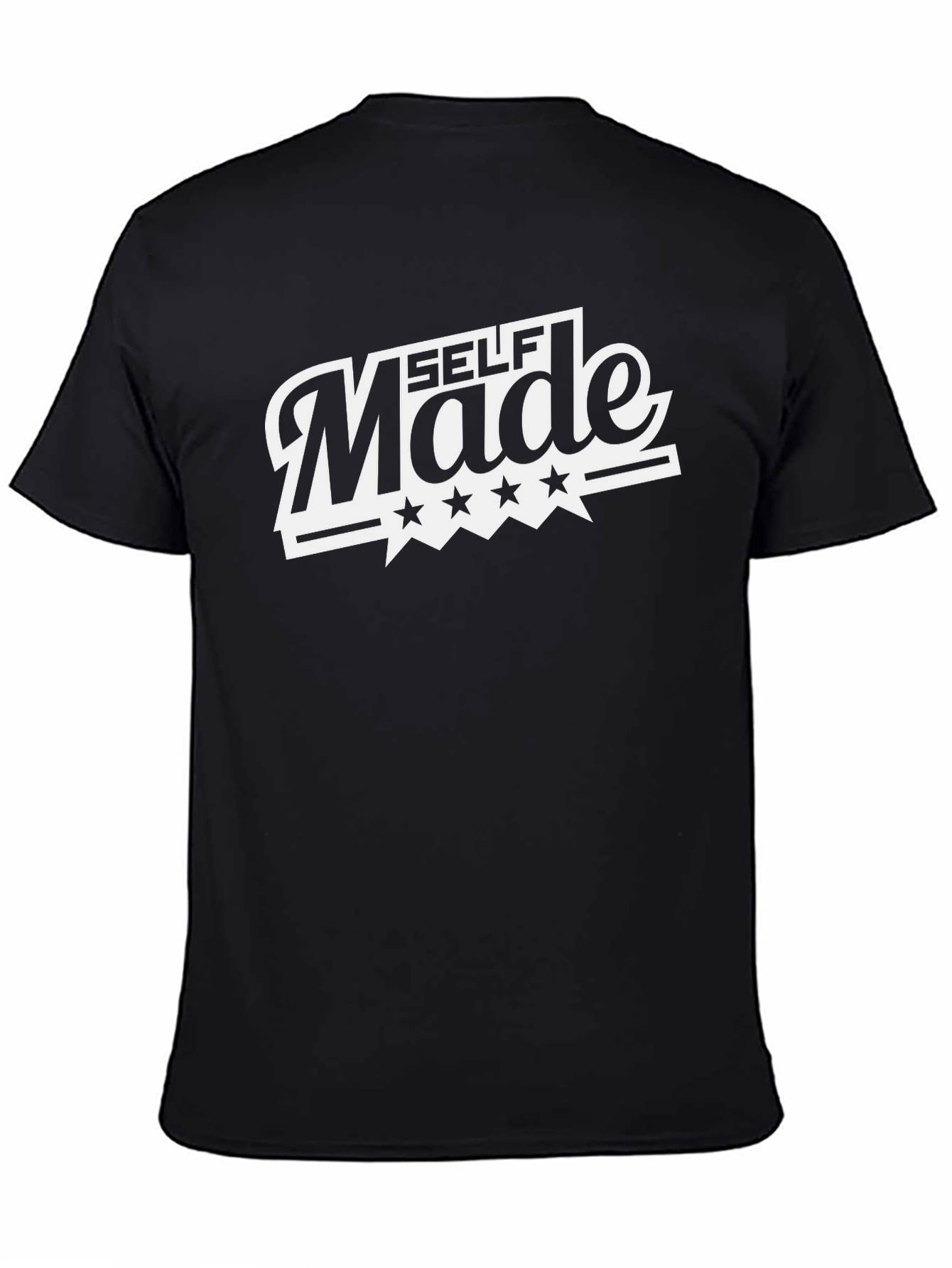 Self Made Black Graphic Tee