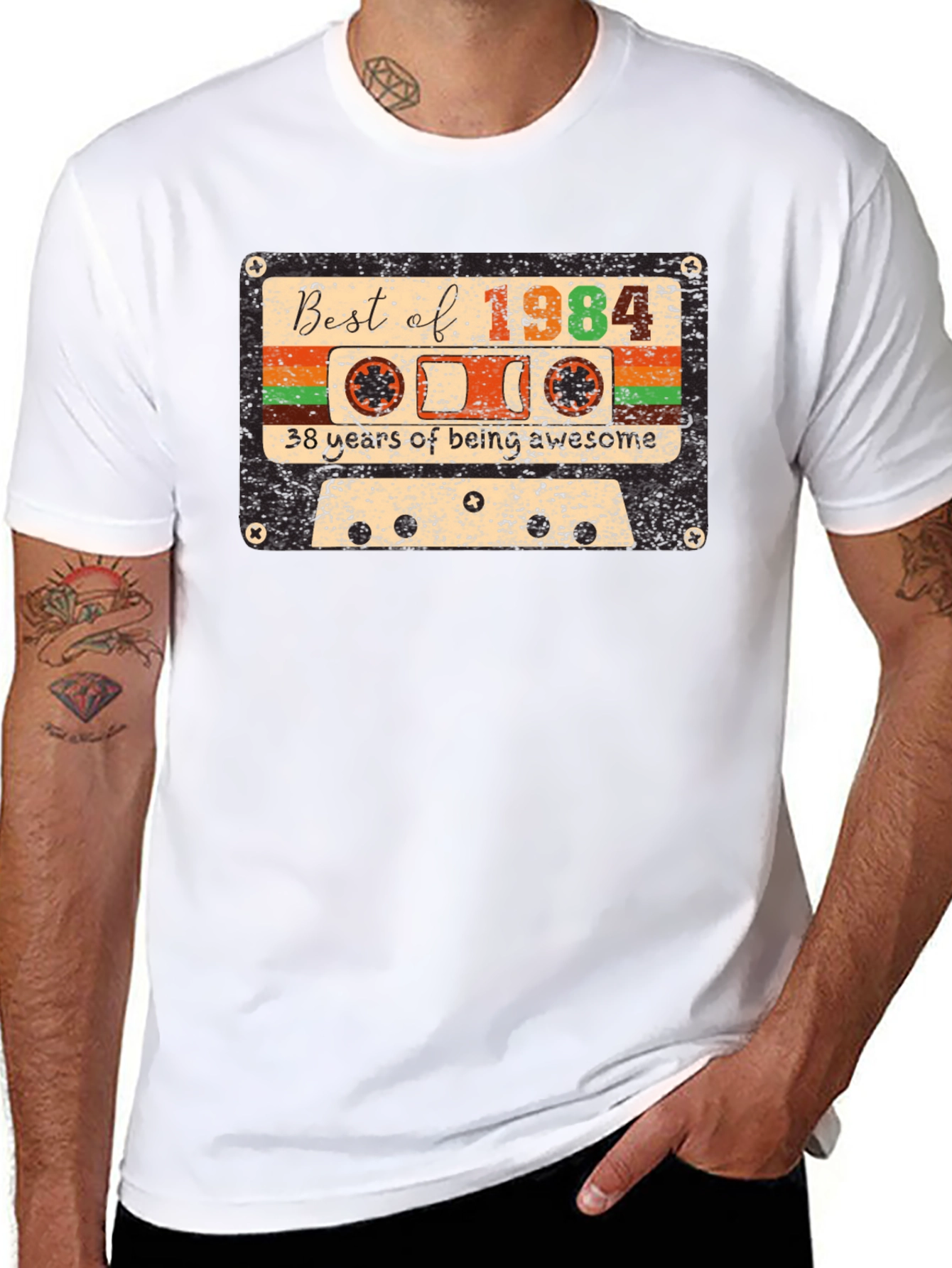 Best of 1984 Cassette Tape 38th Birthday T-Shirt