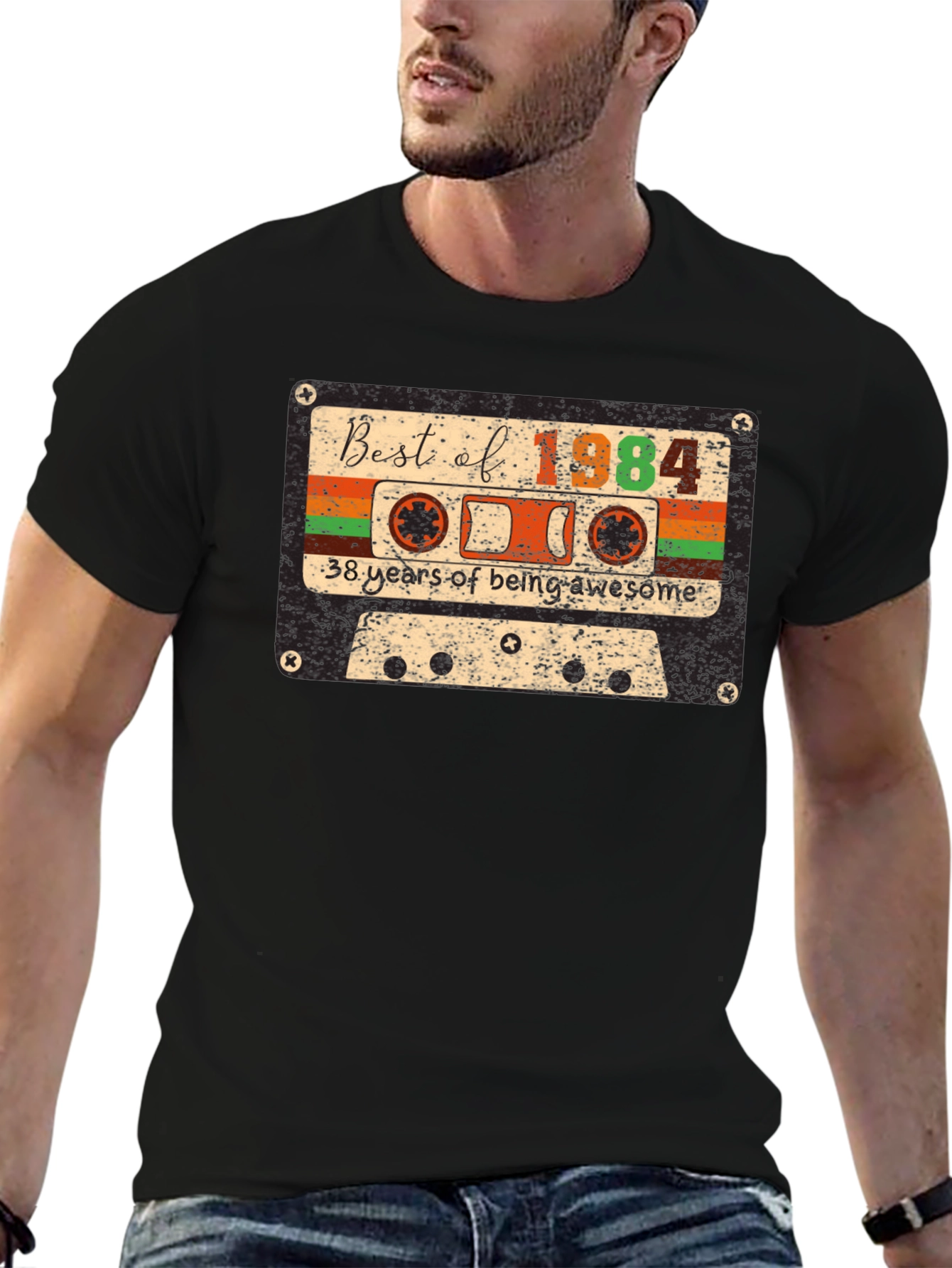 Best of 1984 Cassette Tape 38th Birthday T-Shirt
