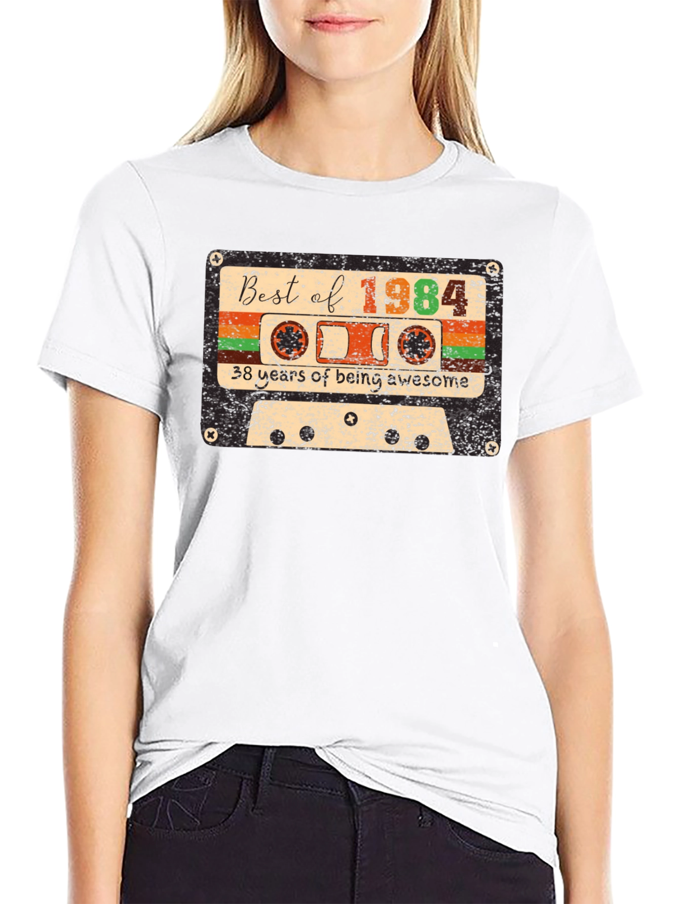 Best of 1984 Cassette Tape 38th Birthday T-Shirt