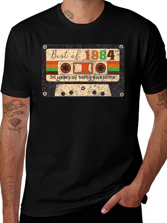Best of 1984 Cassette Tape 38th Birthday T-Shirt