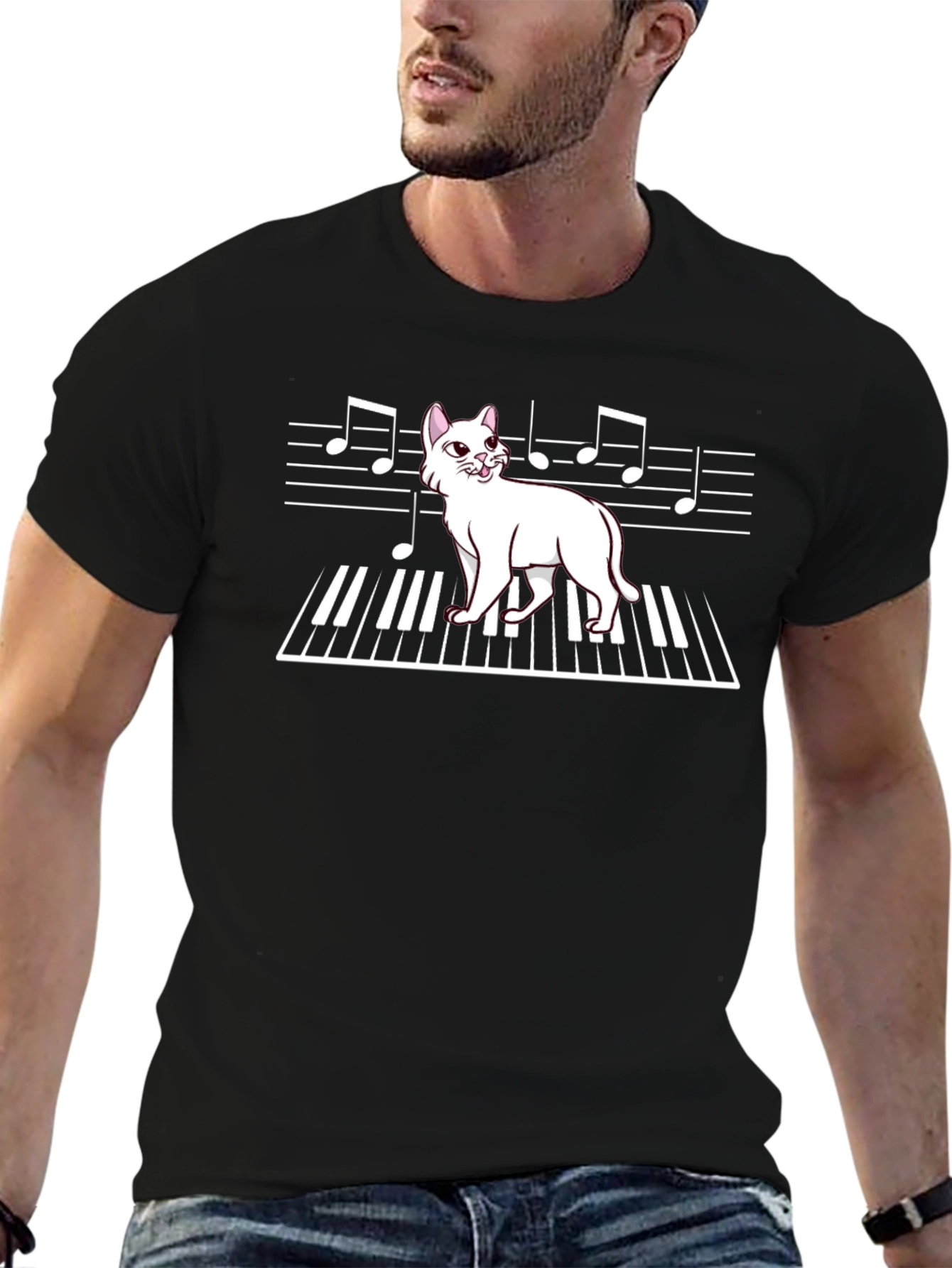 Cat Piano Music Shirt