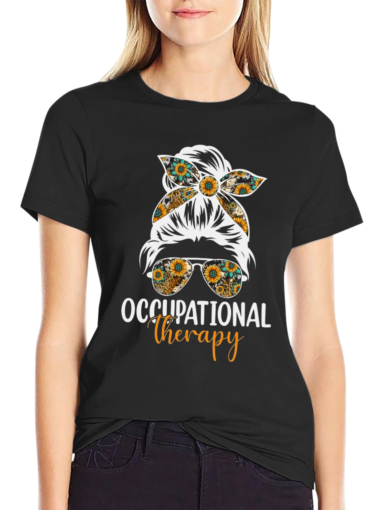 Occupational Therapy Messy Bun T-Shirt