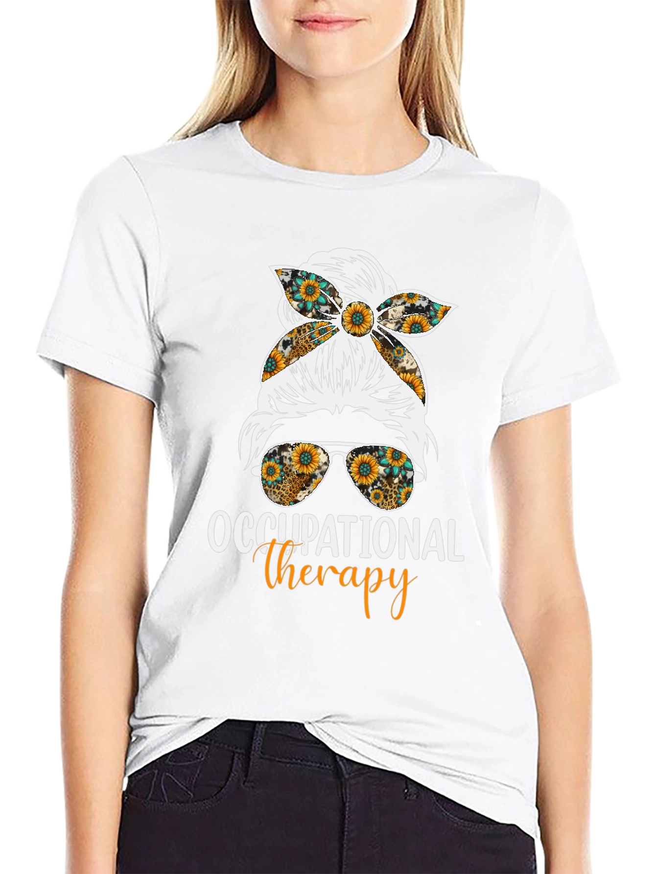 Occupational Therapy Messy Bun T-Shirt