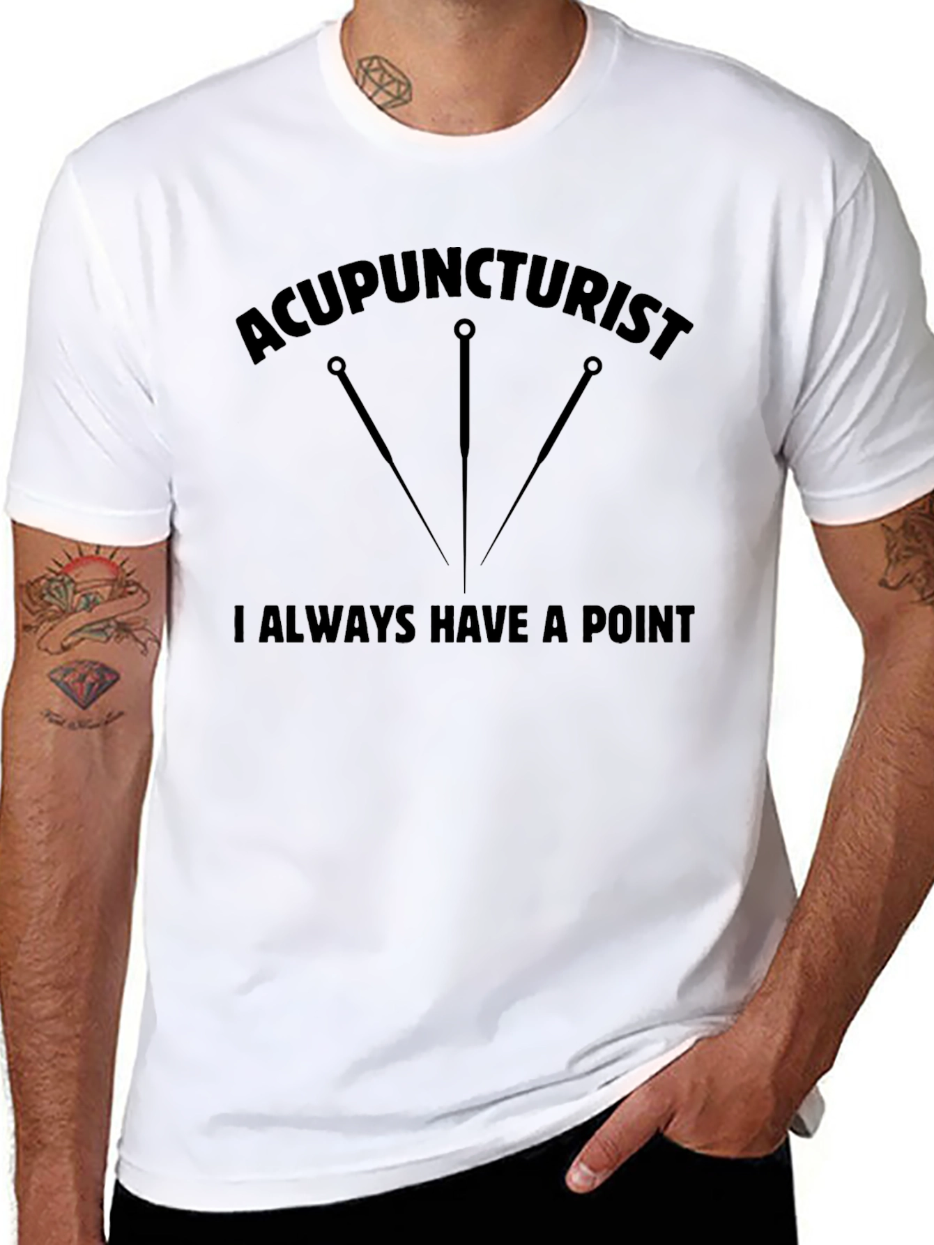 Acupuncturist Point T-Shirt - Black