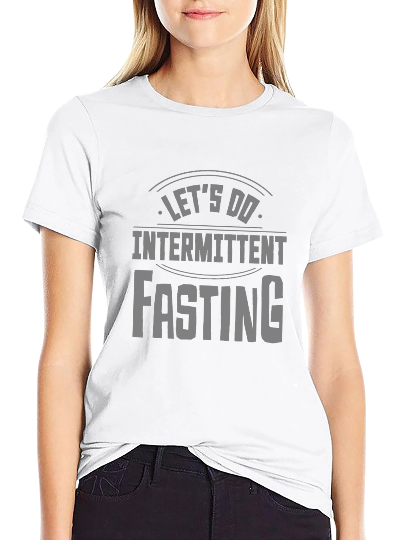 Lets Do Intermittent Fasting Black T-Shirt