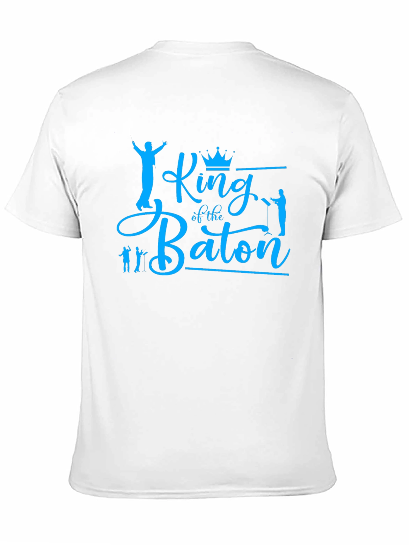 King of the Baton Graphic T-Shirt - Blue Print