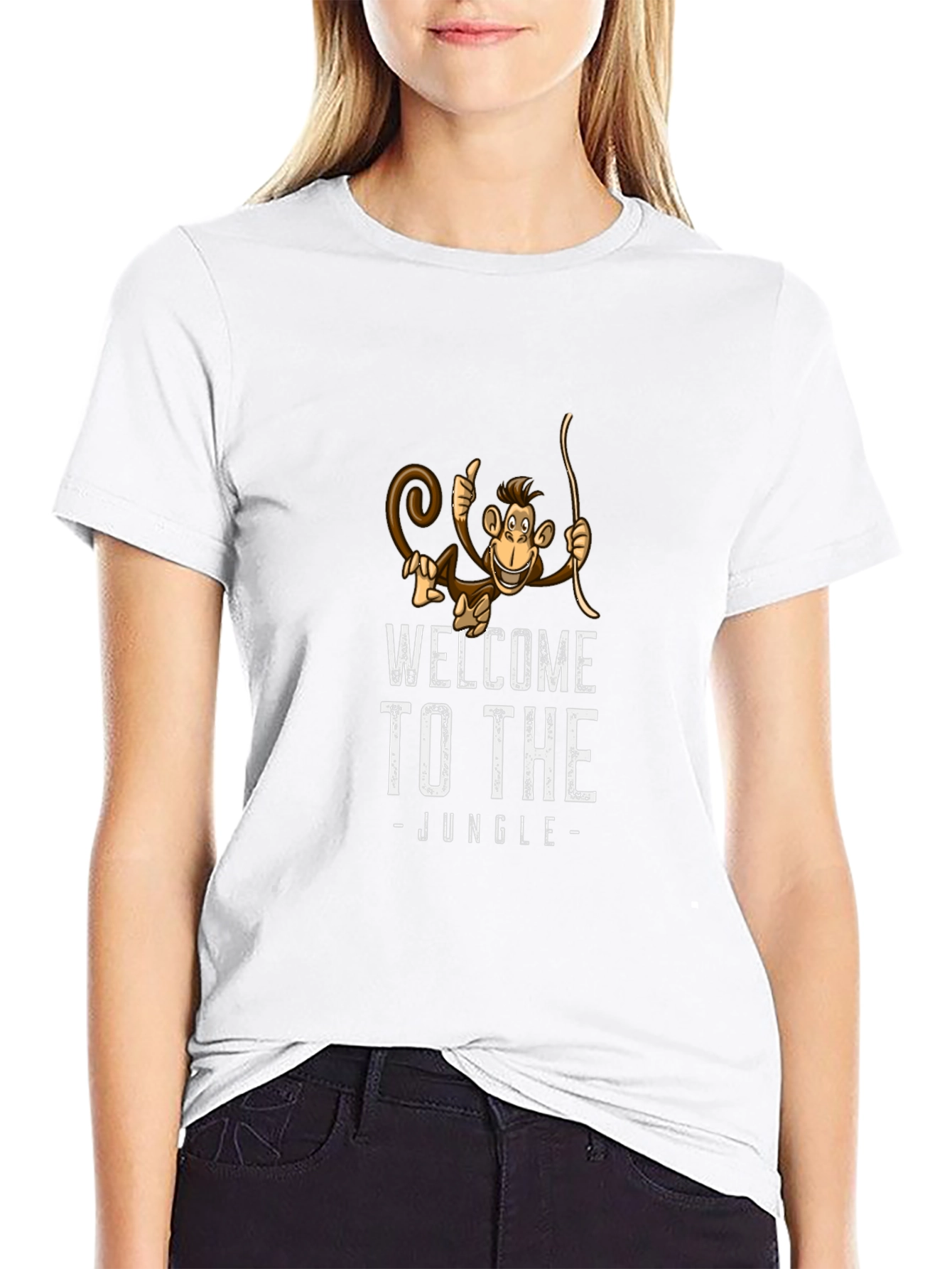 Welcome to the Jungle Monkey Graphic T-Shirt