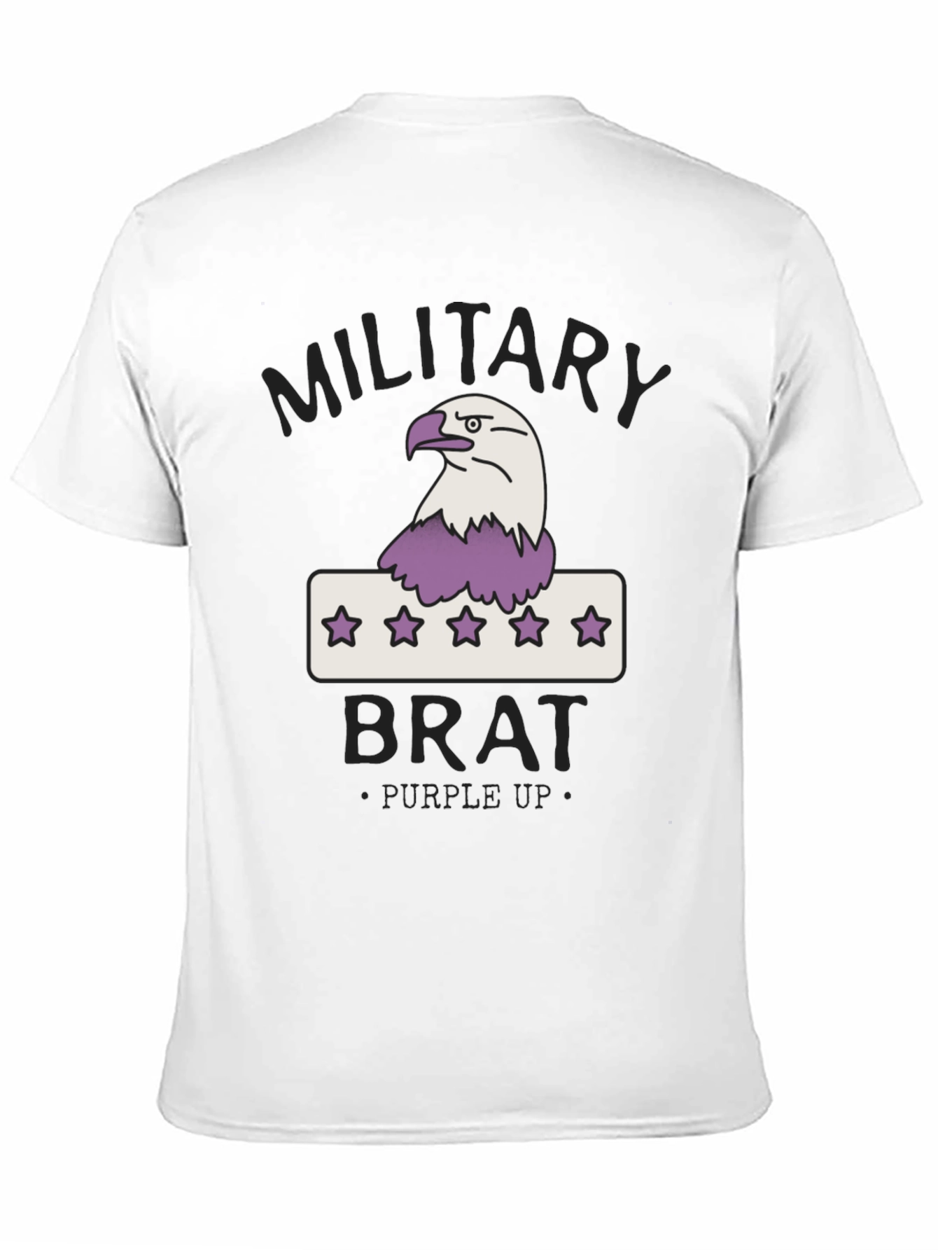 Military Brat T-Shirt - Purple Up