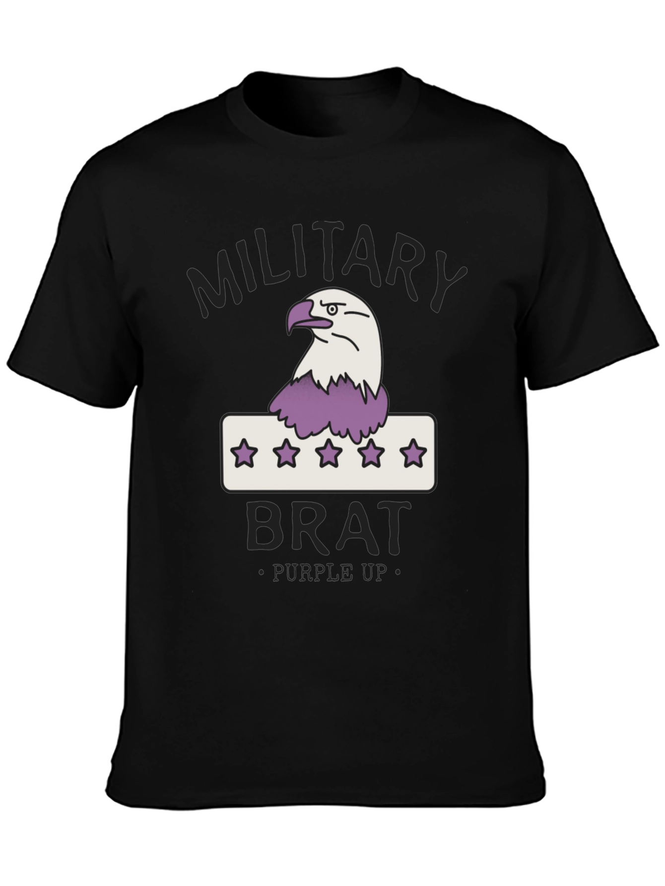 Military Brat T-Shirt - Purple Up