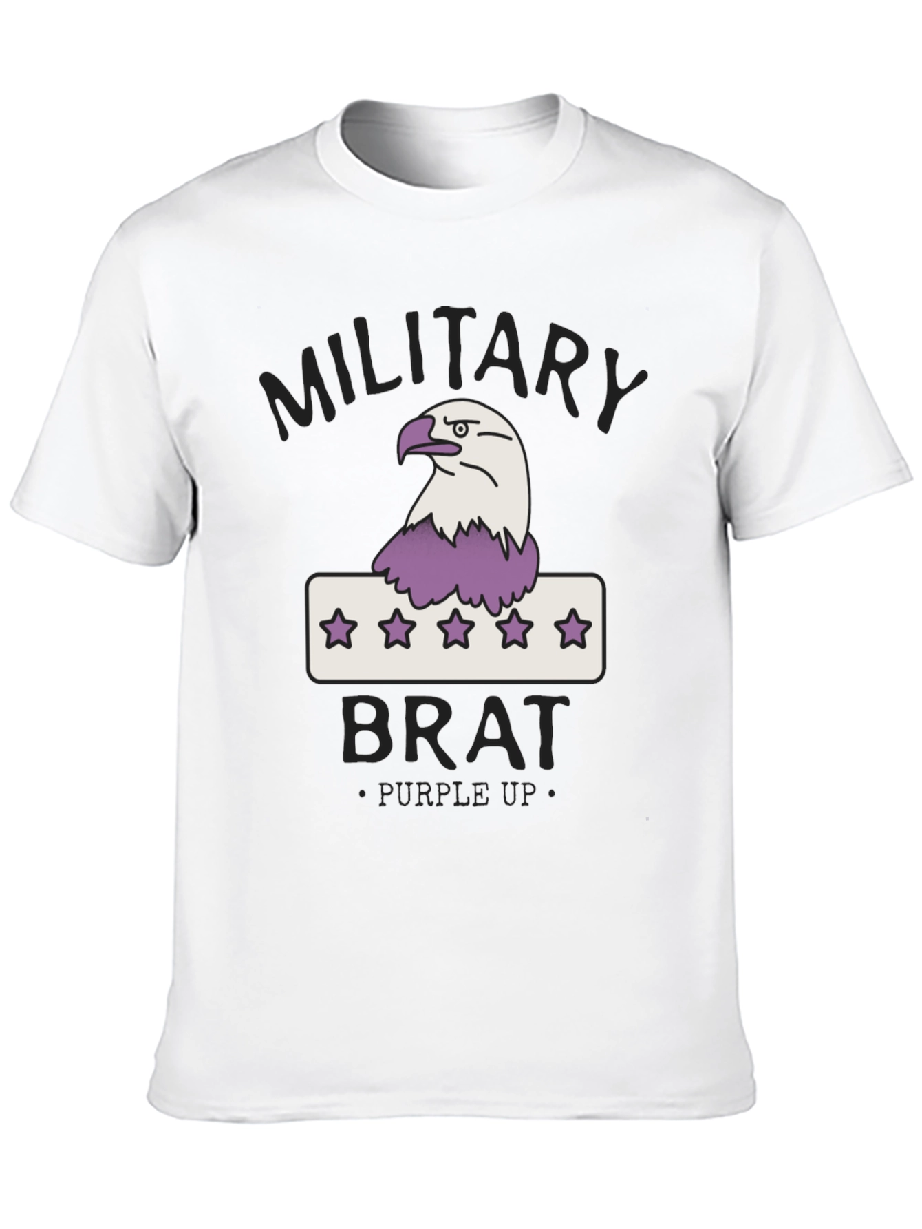 Military Brat T-Shirt - Purple Up