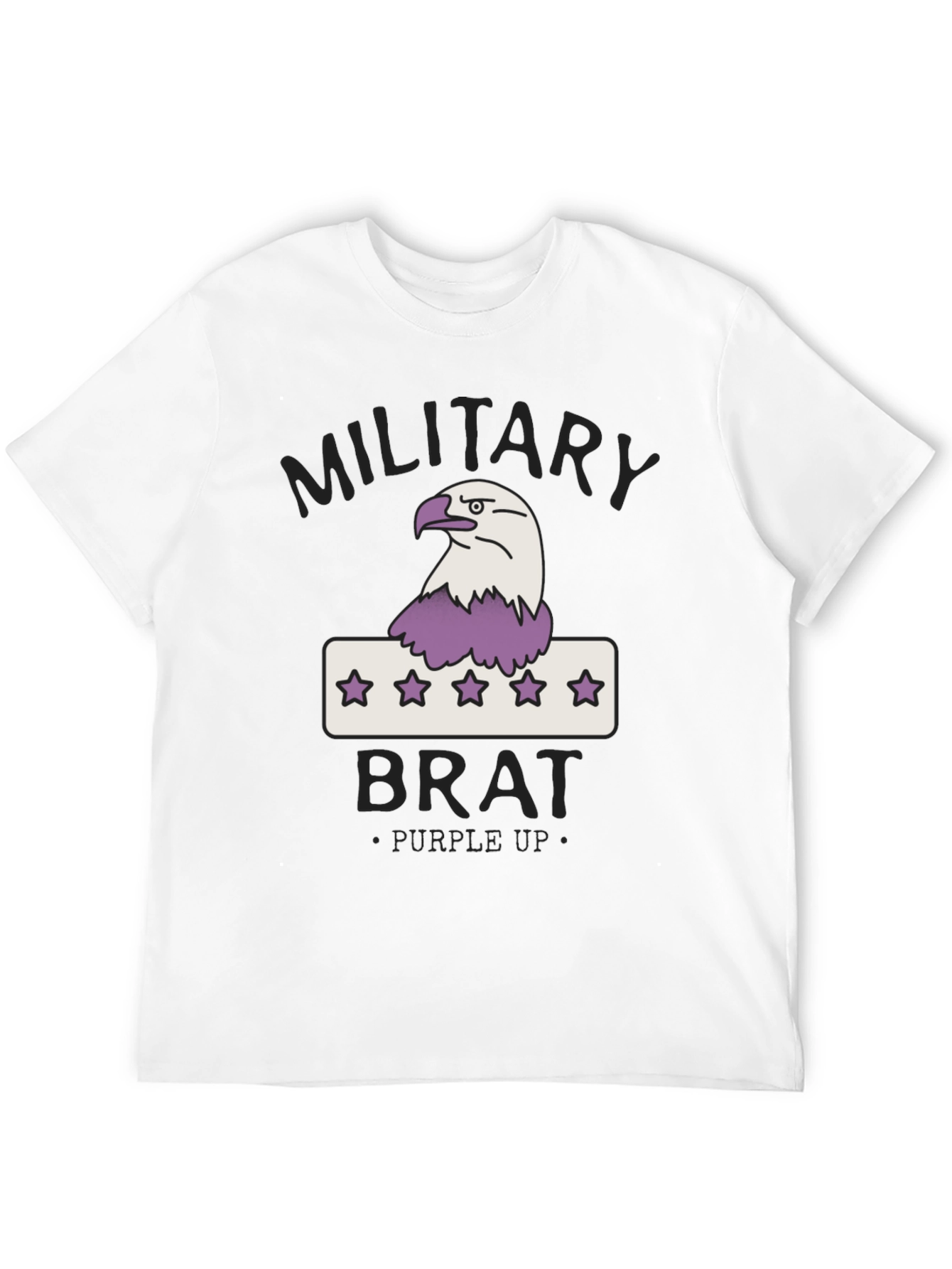 Military Brat T-Shirt - Purple Up