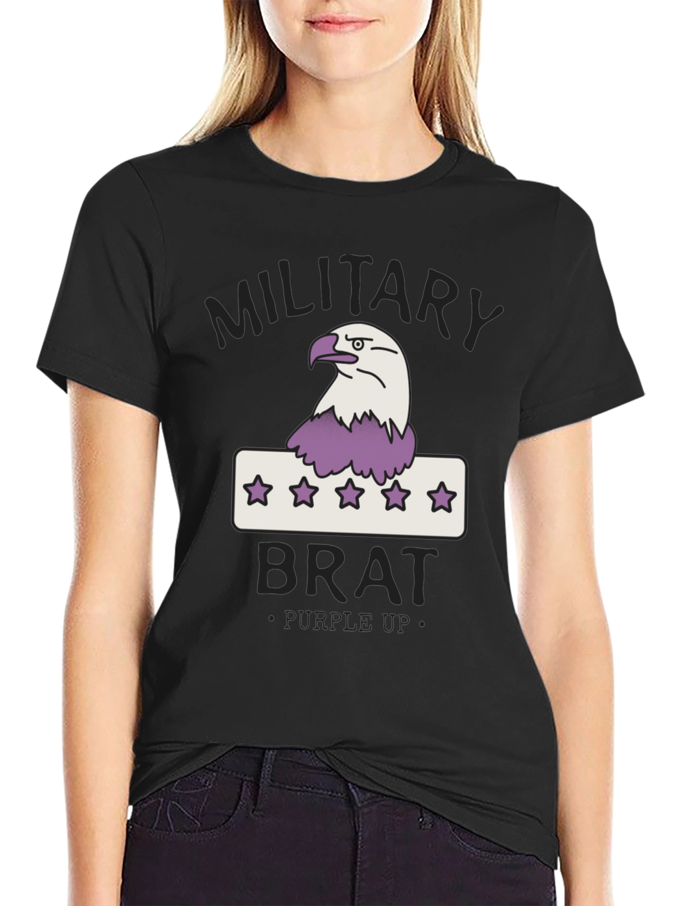 Military Brat T-Shirt - Purple Up