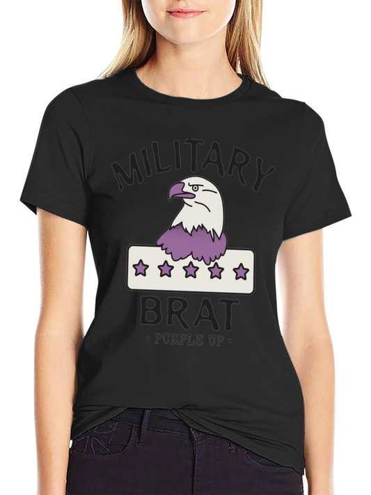 Military Brat T-Shirt - Purple Up