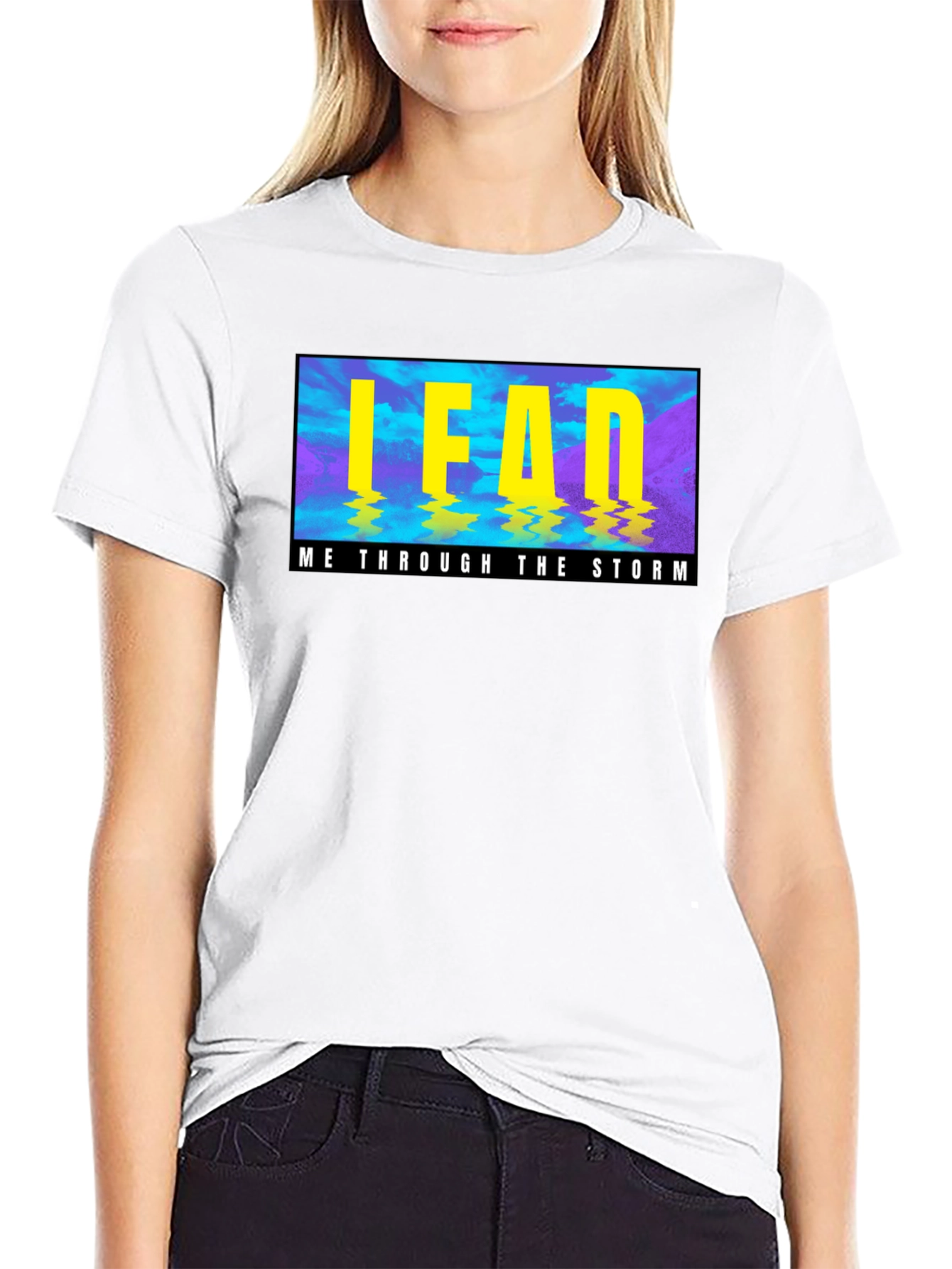 LEAD Me Through the Storm Graphic Print Tee