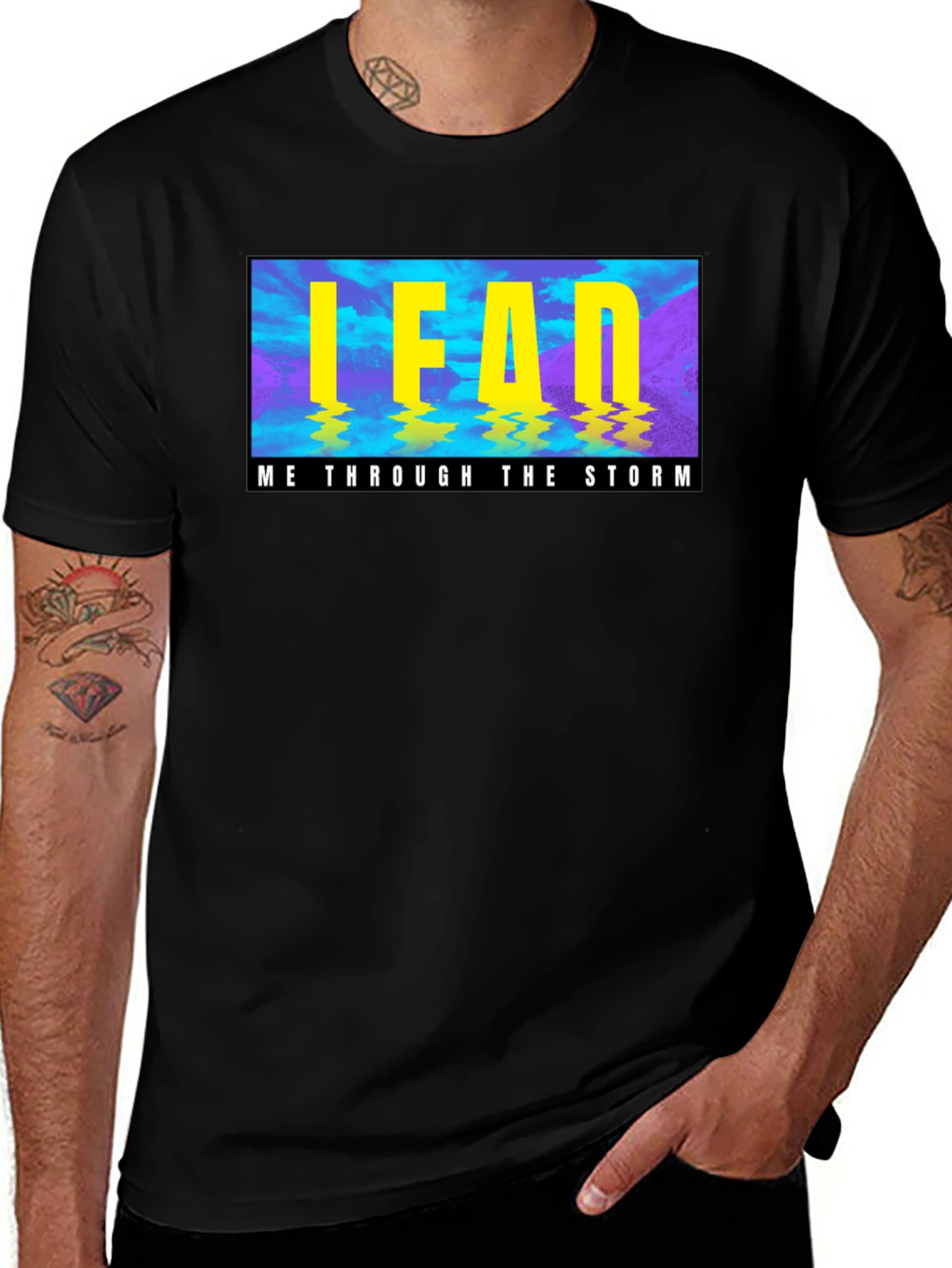 LEAD Me Through the Storm Graphic Print Tee
