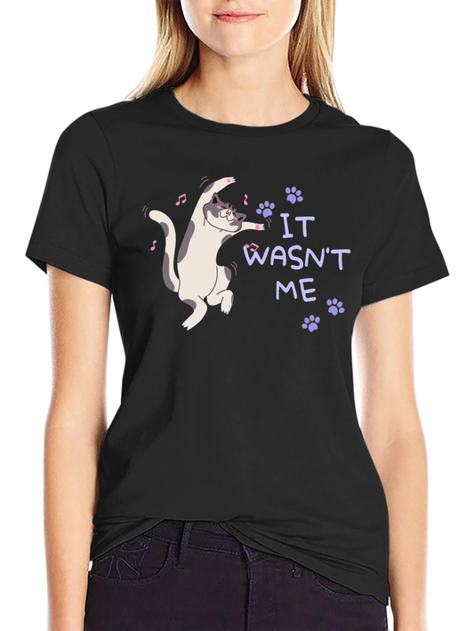 It Wasnt Me Cat T-Shirt