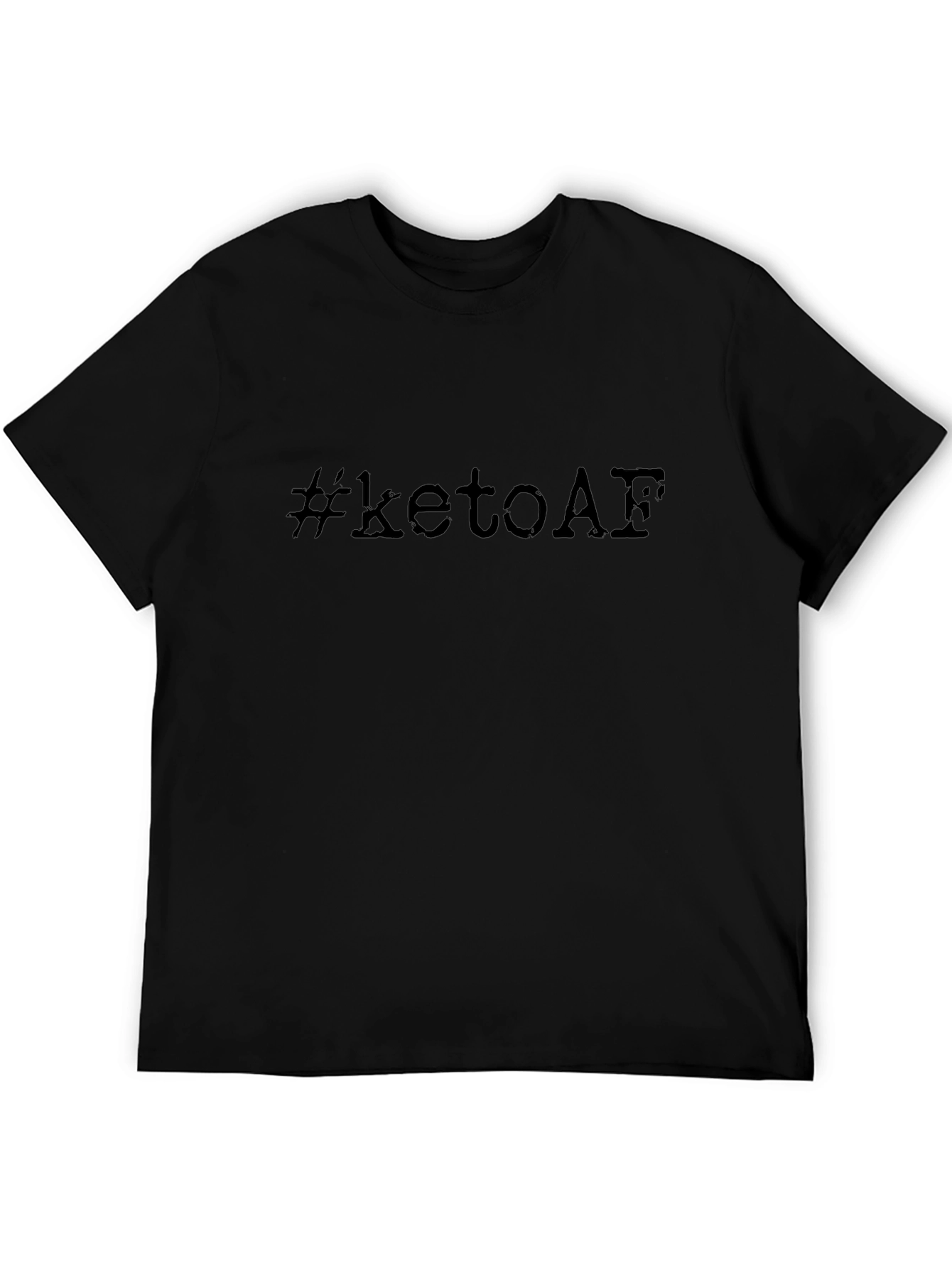 Keto AF T-Shirt - Black Stylish Comfortable