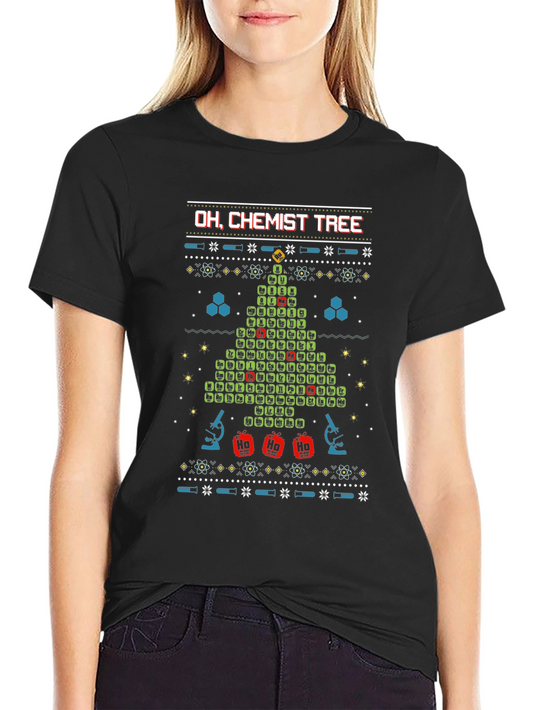 Oh Chemist Tree T-Shirt - Science Holiday Tee