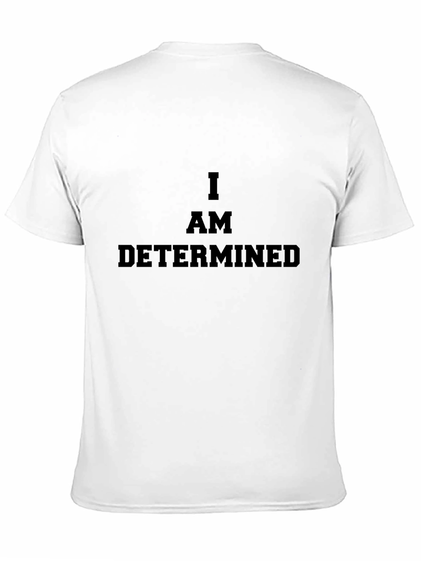 Determined Black T-Shirt - Motivational Graphic Tee