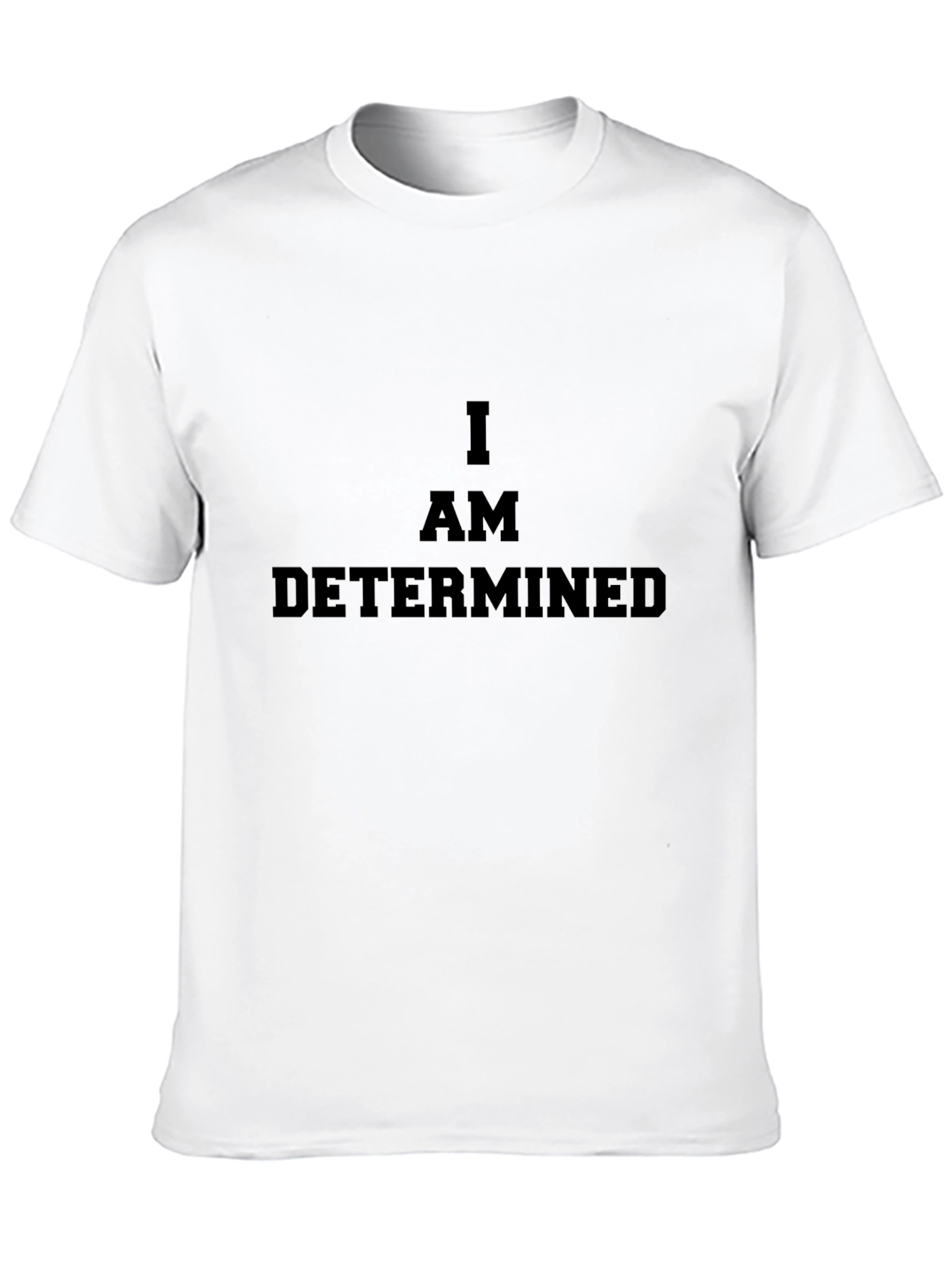 Determined Black T-Shirt - Motivational Graphic Tee