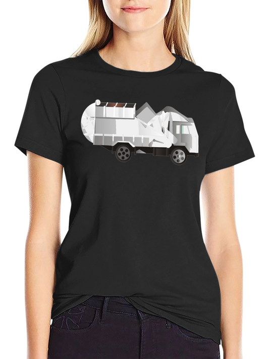 Garbage Truck Graphic T-Shirt - Modern Design