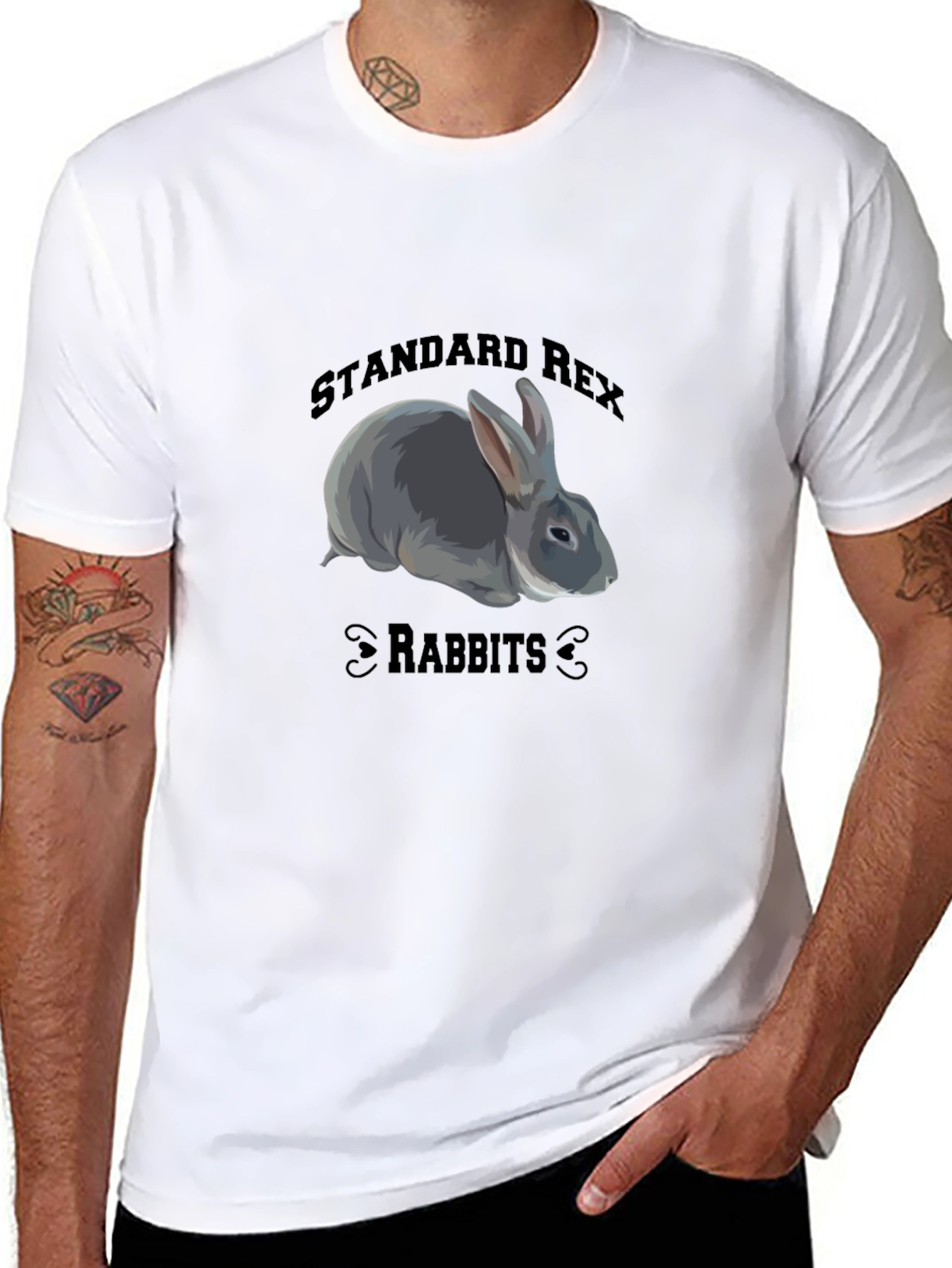 Standard Rex Rabbits Graphic T-Shirt