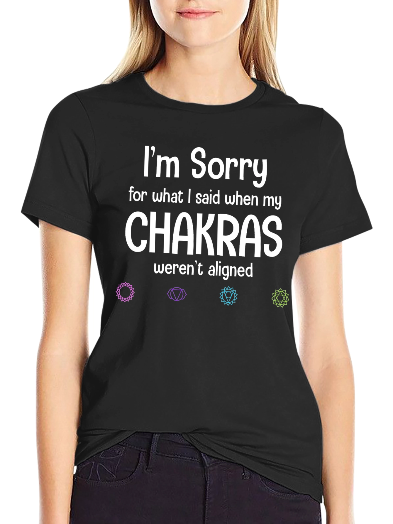 Chakra Alignment T-Shirt - Funny Slogan Tee