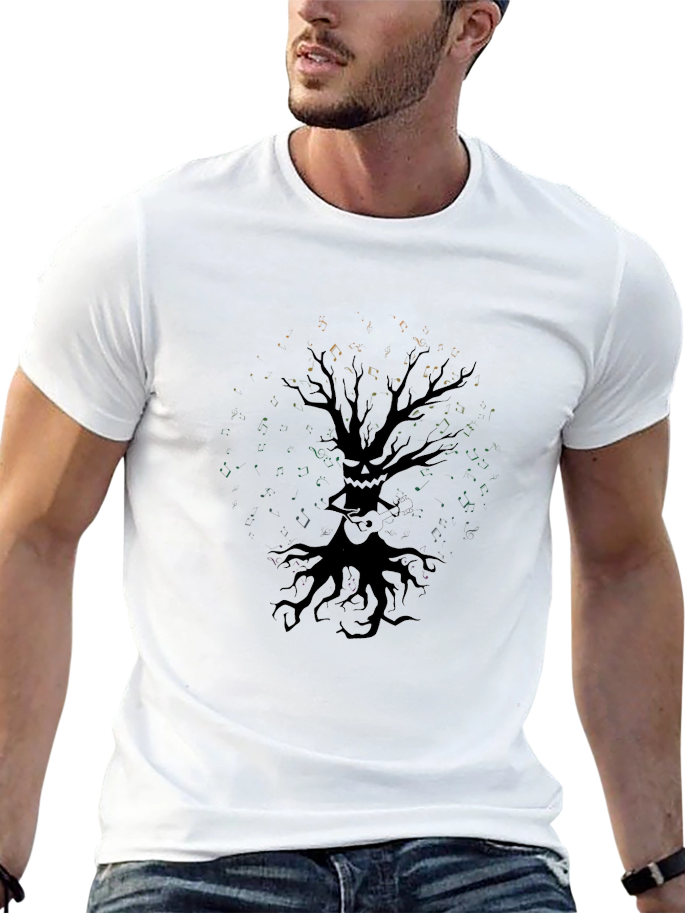 Spooky Tree Graphic Tee - Black