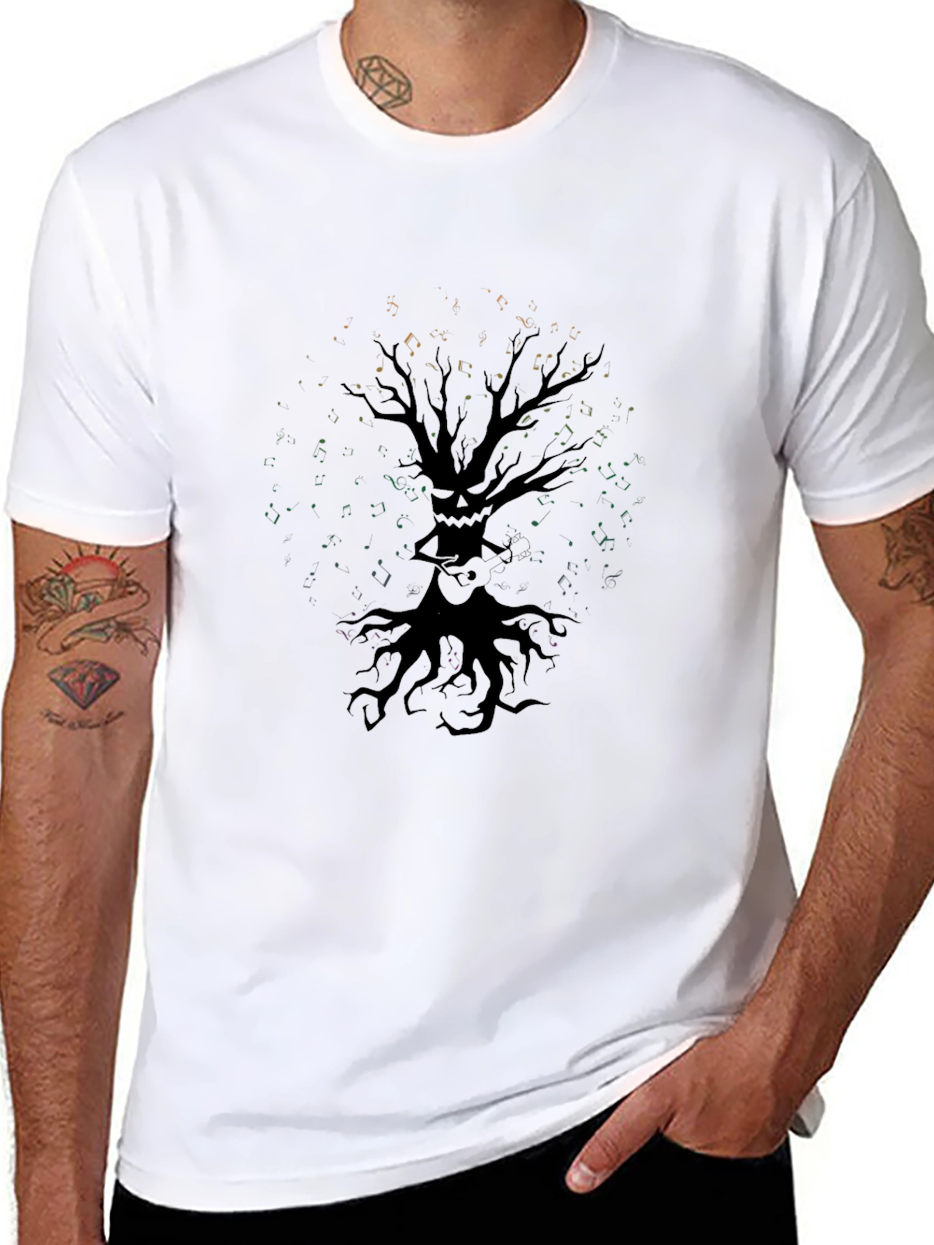 Spooky Tree Graphic Tee - Black