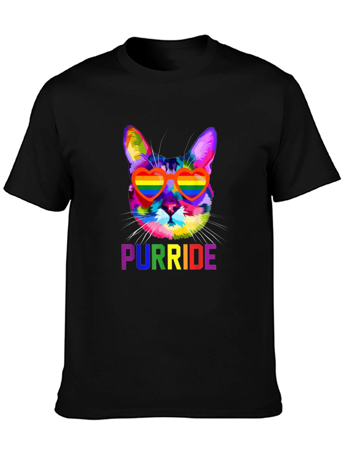 Rainbow Purride Cat T-Shirt