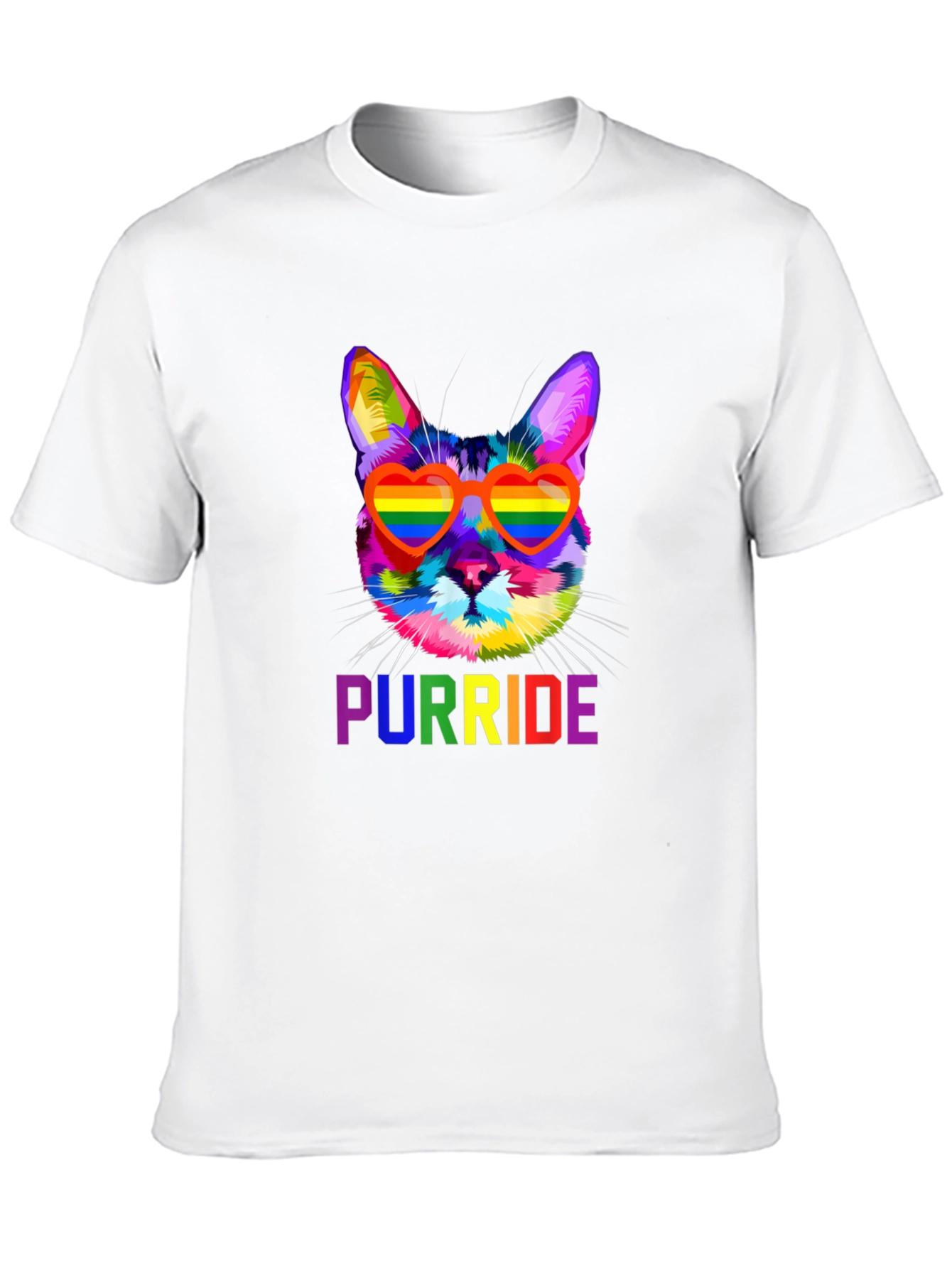 Rainbow Purride Cat T-Shirt