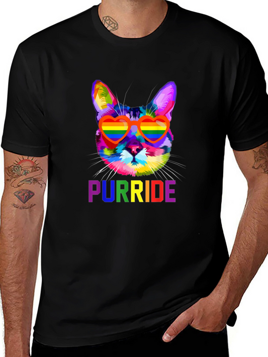 Rainbow Purride Cat T-Shirt